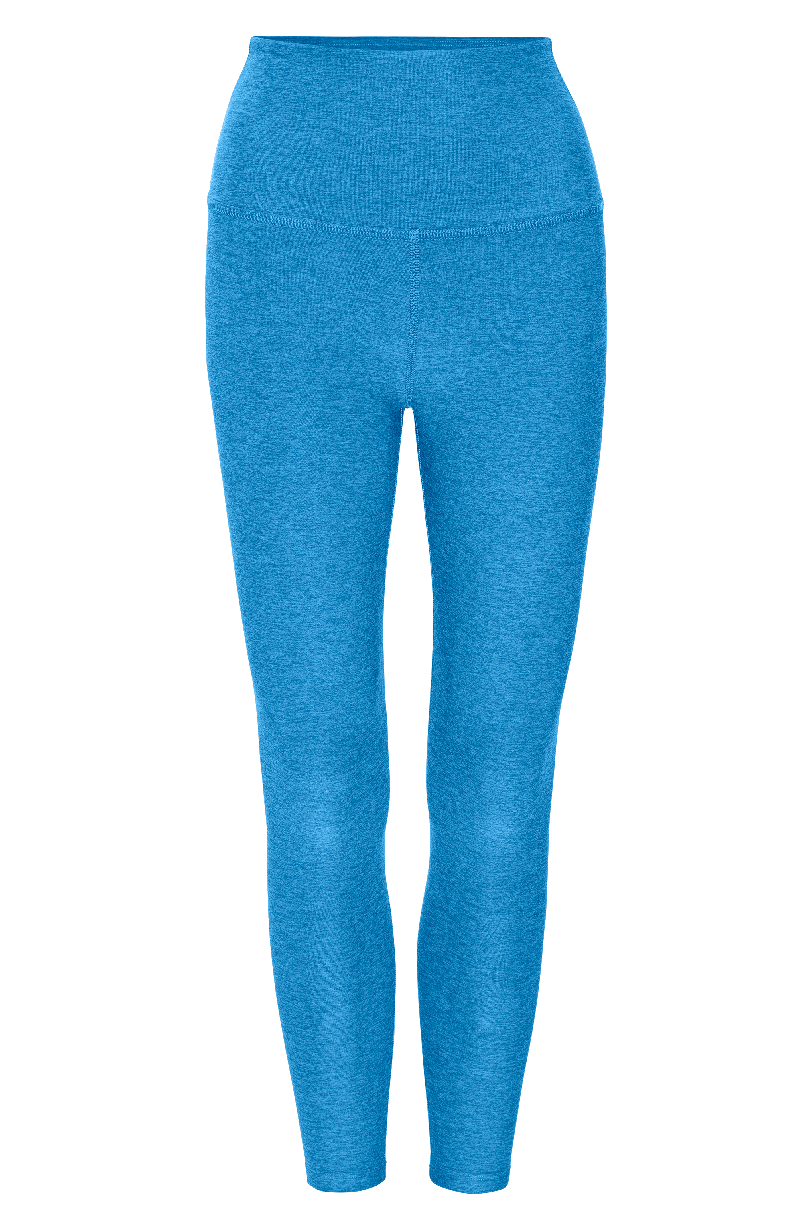 Spacedye Caught in the Midi Hi Waist Legging - Teal Sea Heather
