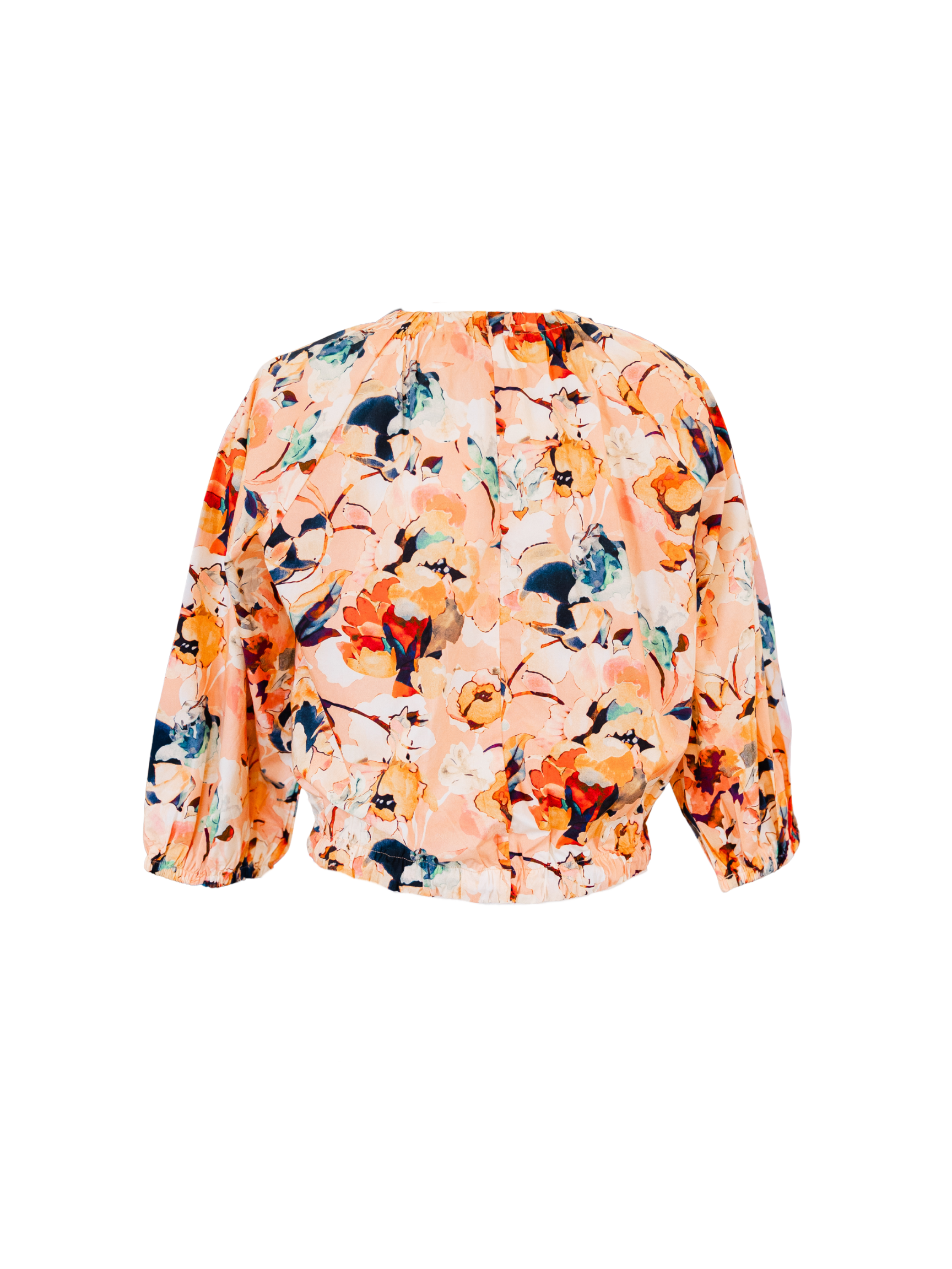 Lucie Bubble Sleeve Top - Camellia