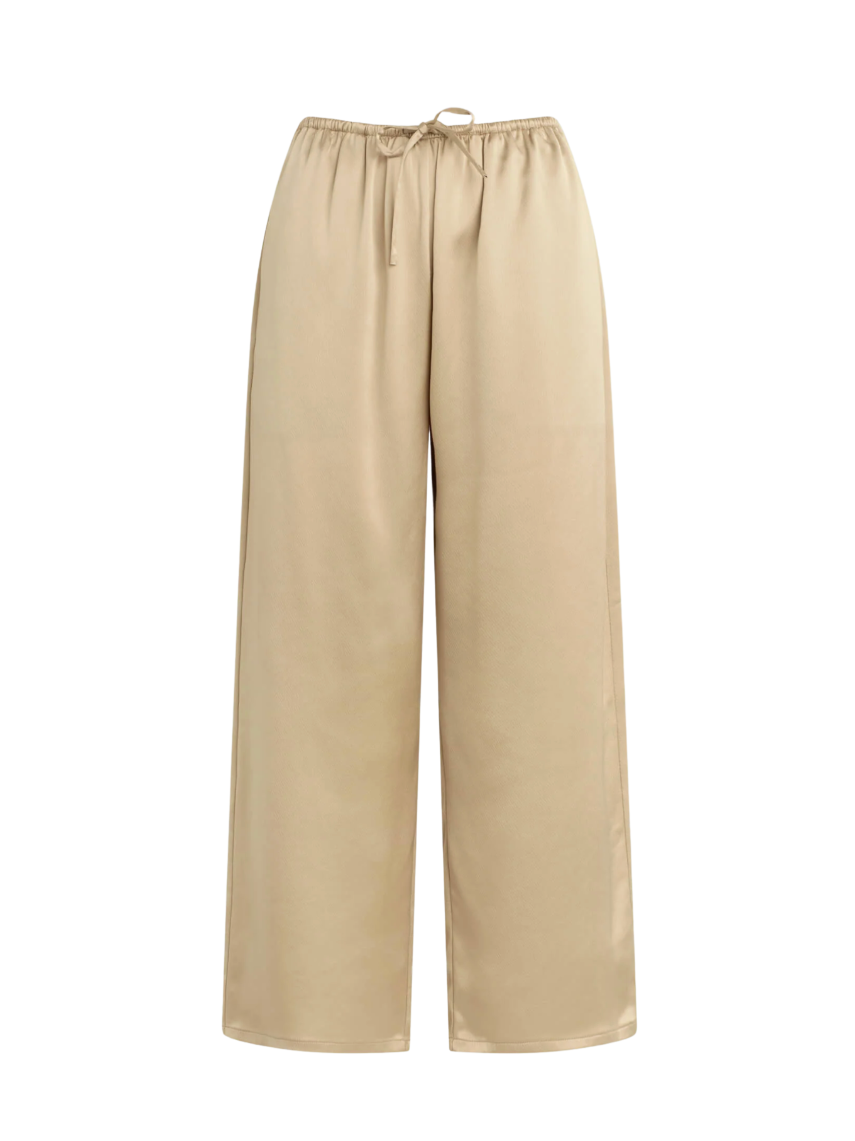 Barb Crop Drawstring Pant- Sand