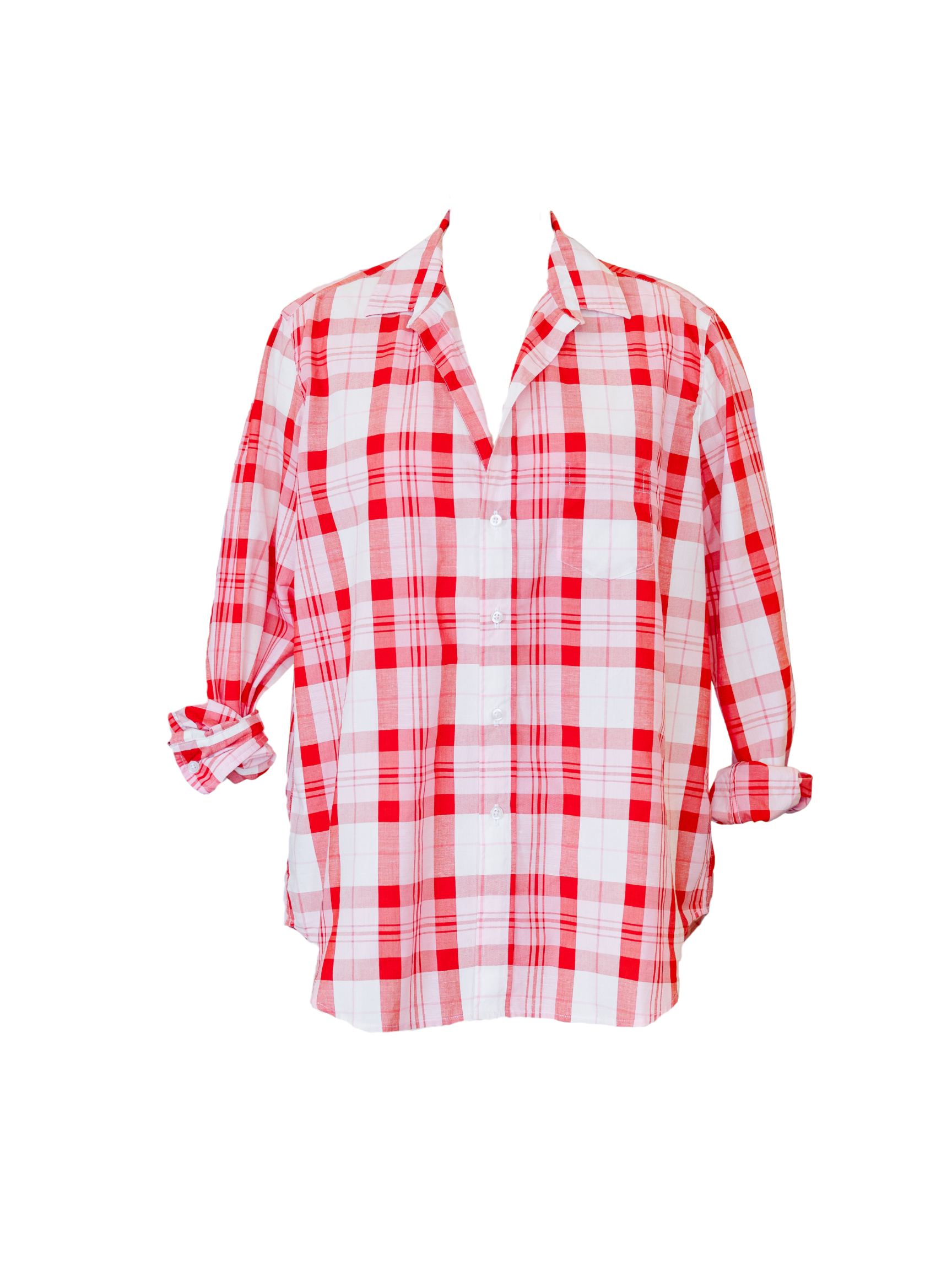 Eileen - Red White Pink Plaid