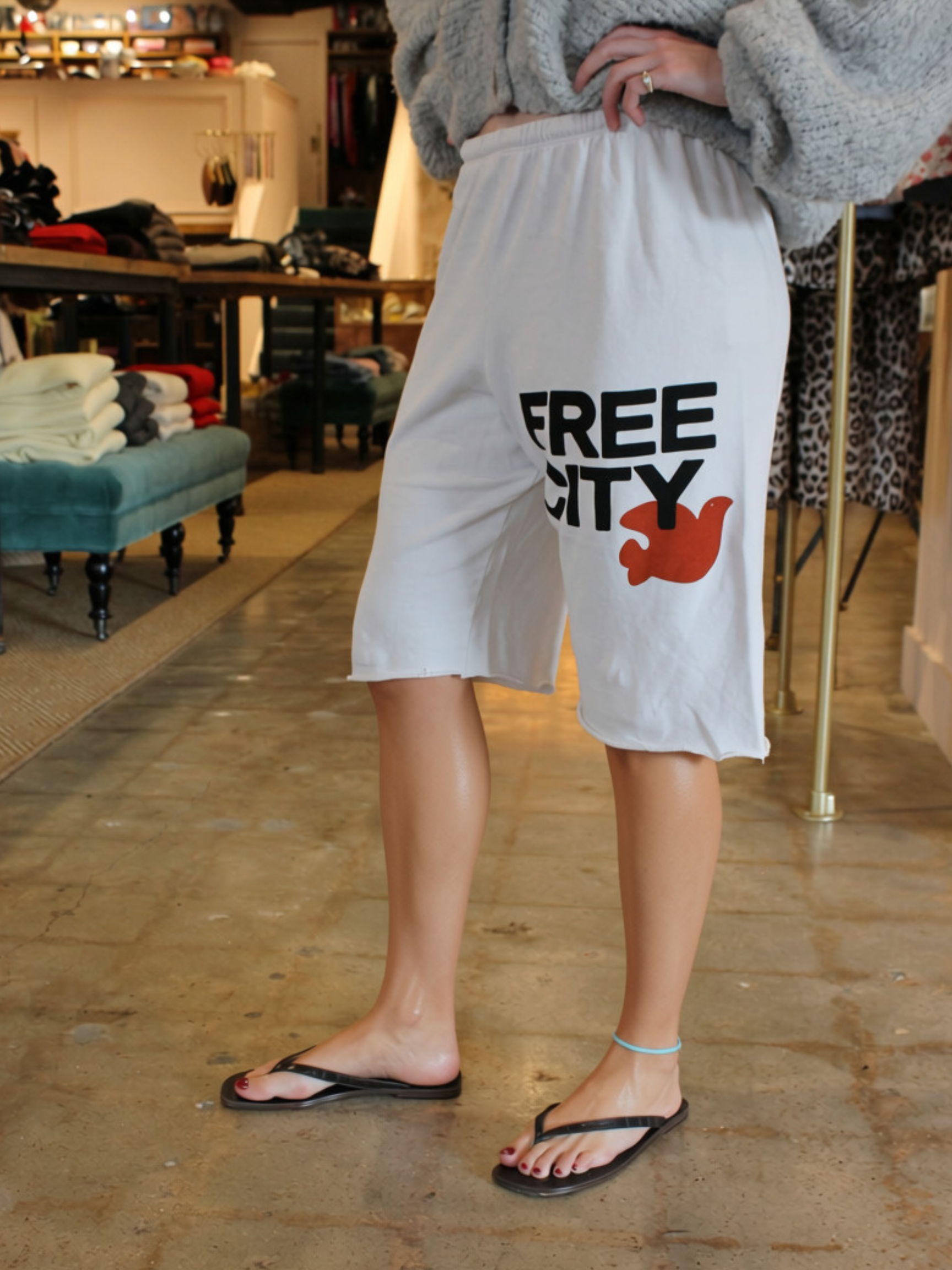 FreeCity Cutoffs - Superwhite