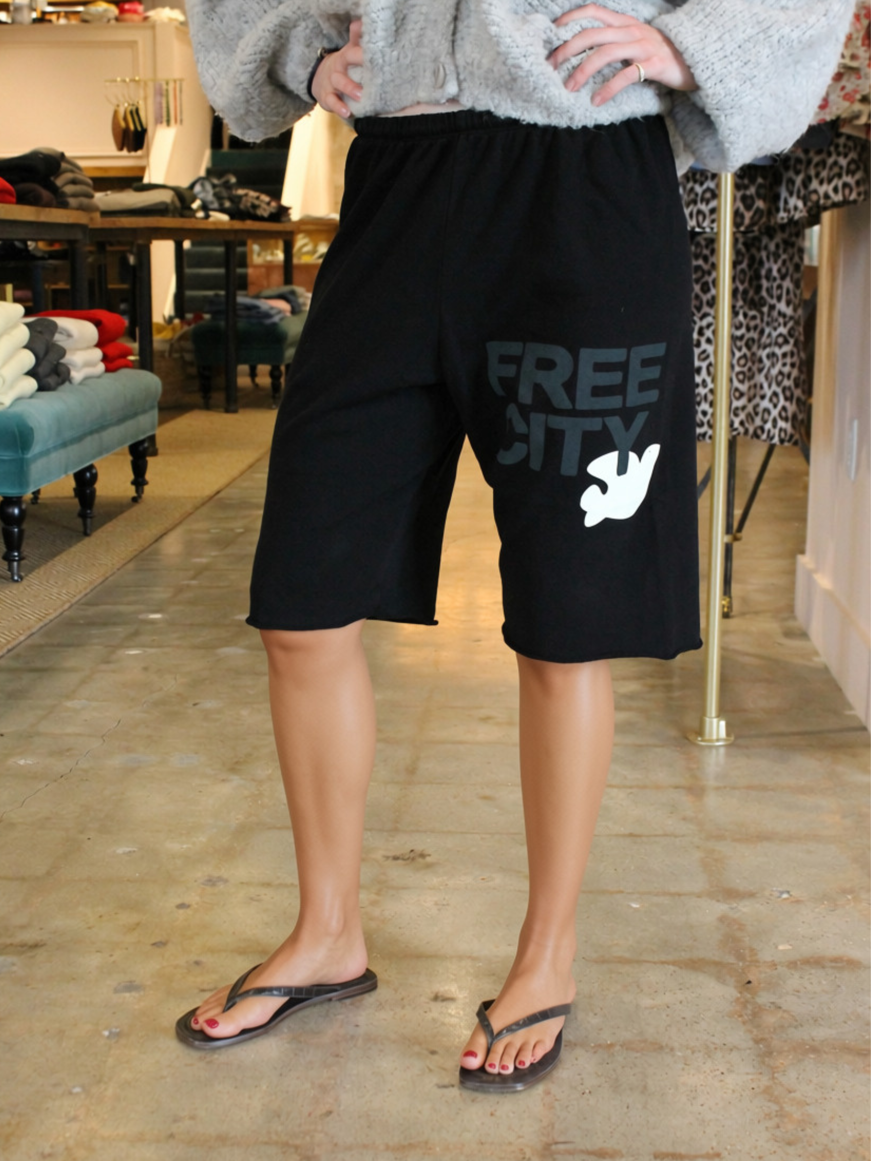 FreeCity Cutoffs - Blackspace Cream