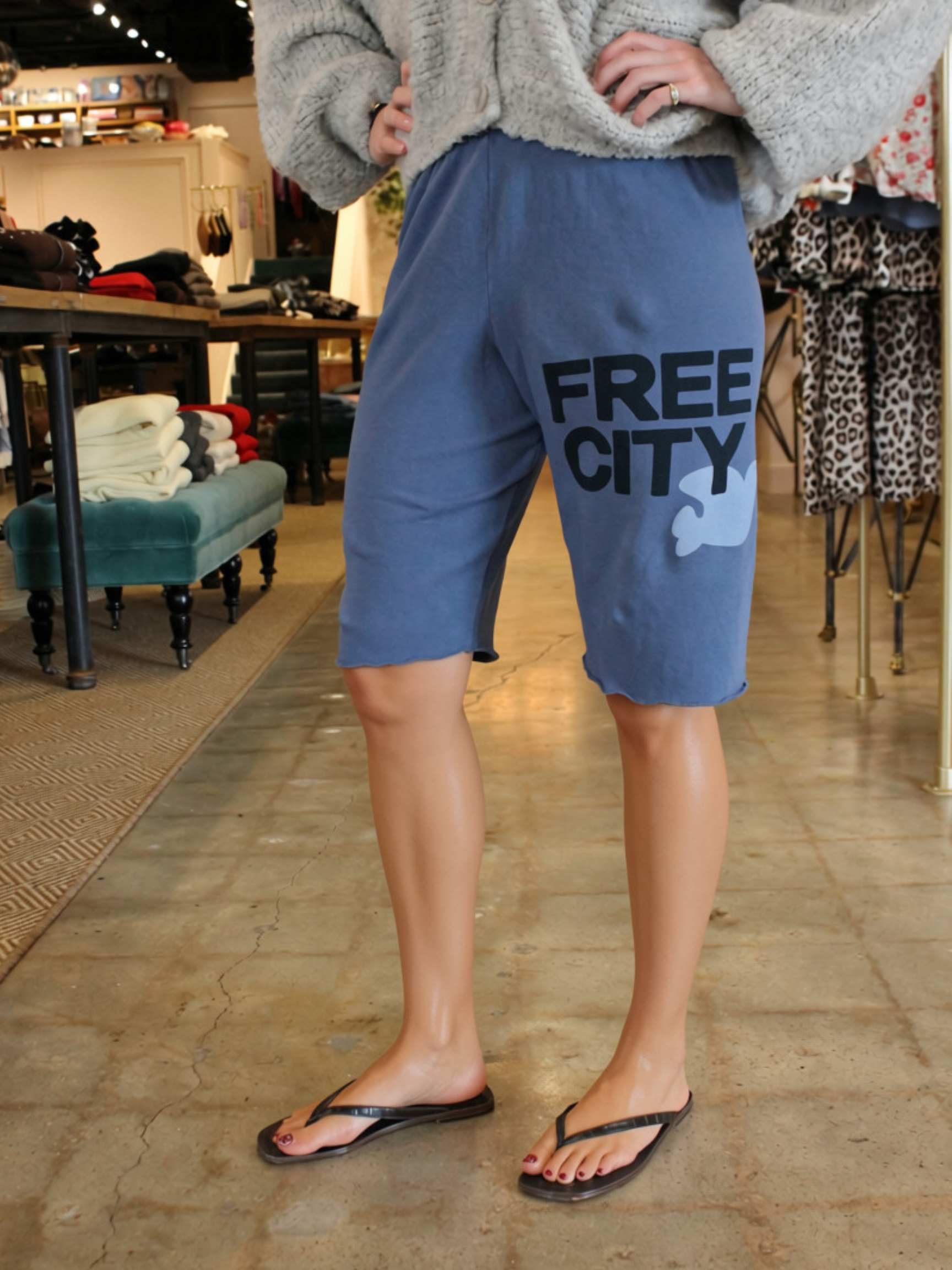 FreeCity Cutoffs - Blue Wash
