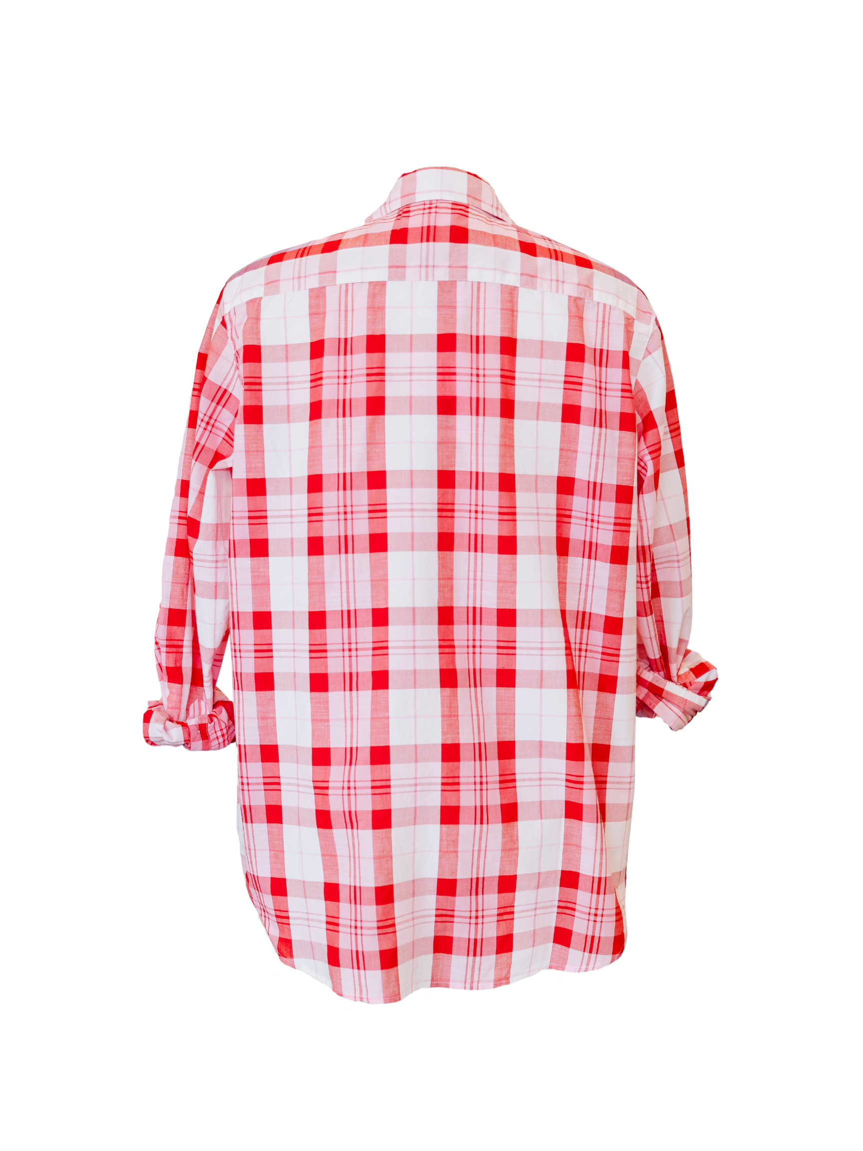 Eileen - Red White Pink Plaid