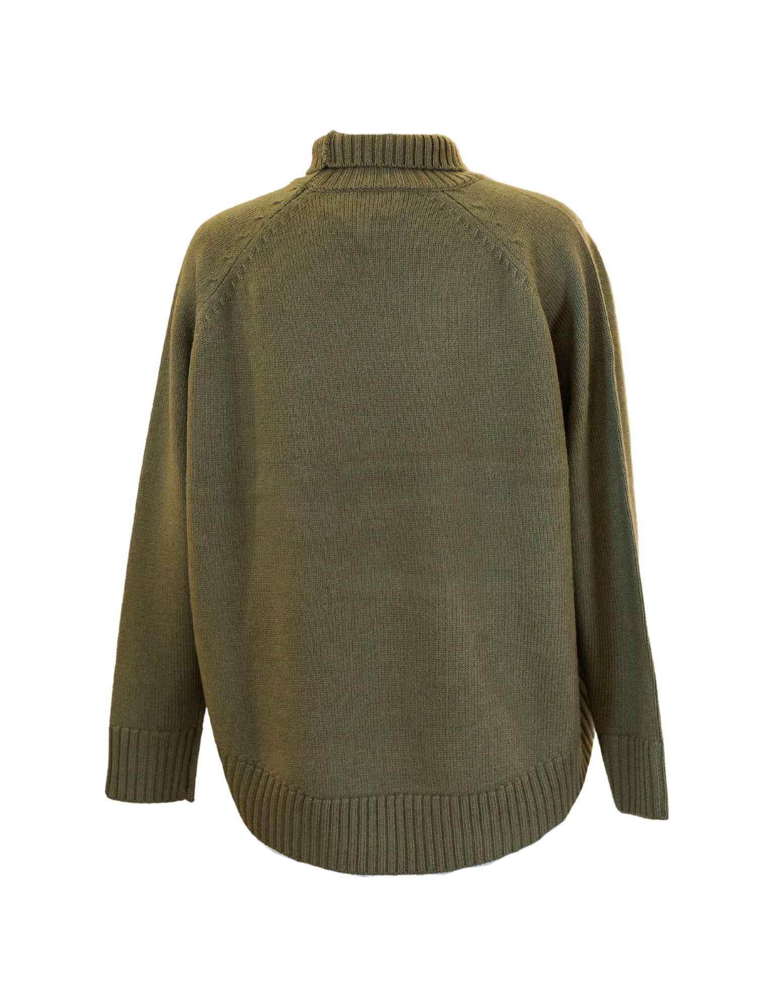 Turtleneck Knit Sweater - Olive