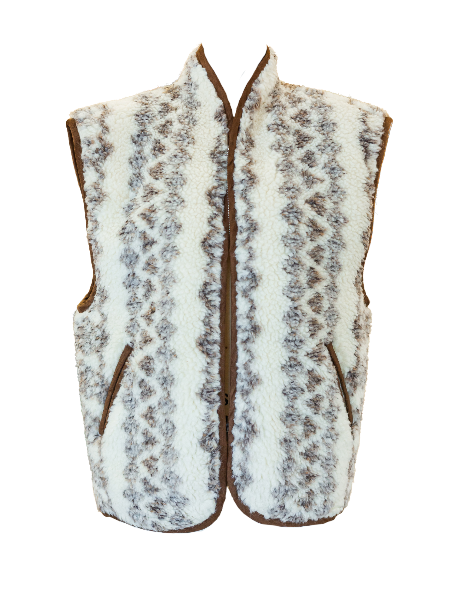 Maximilia GC Vest - Ecru/Brown