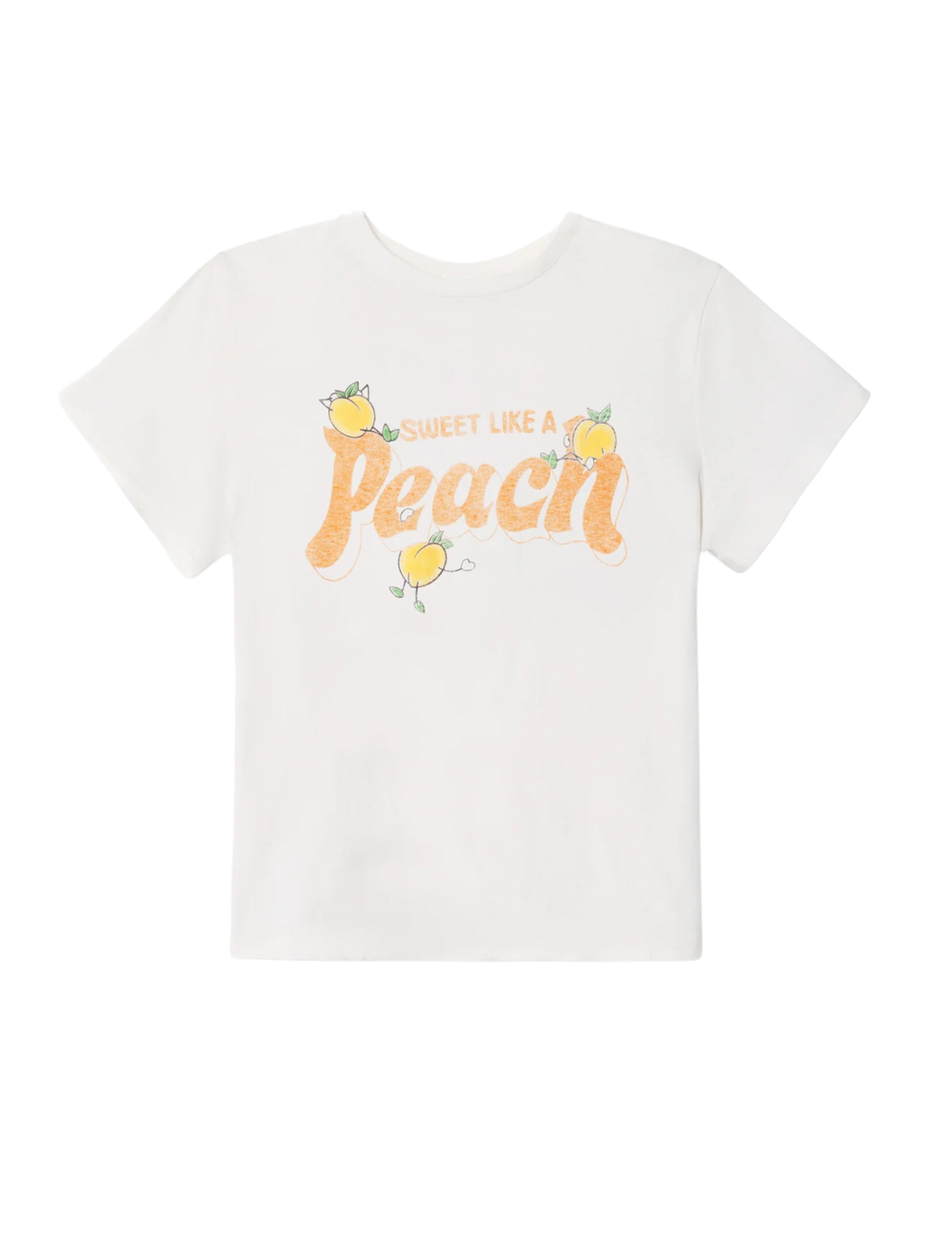 Classic Tee Peach - Vintage White