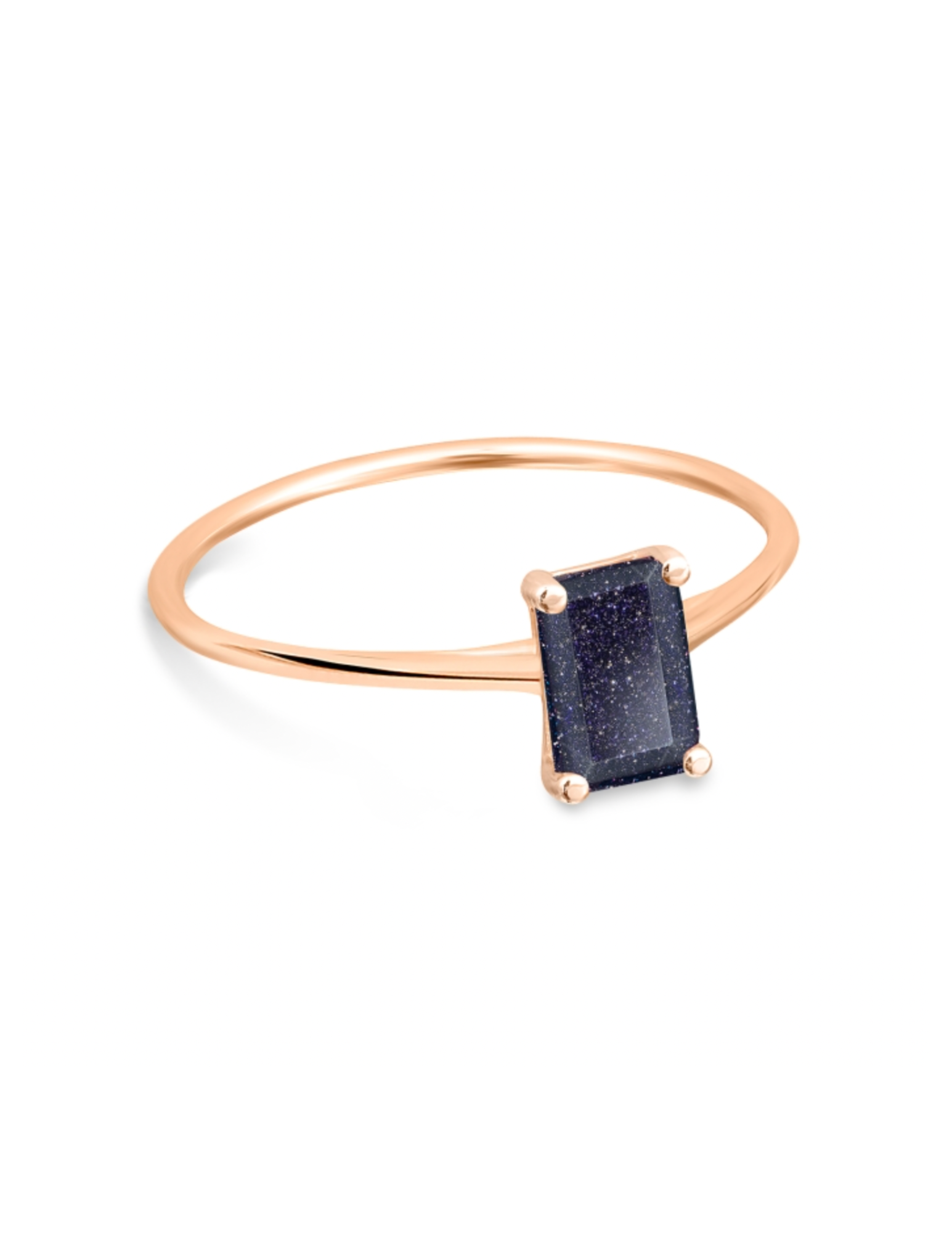 Mini Midnight Blue Sandstone Ring