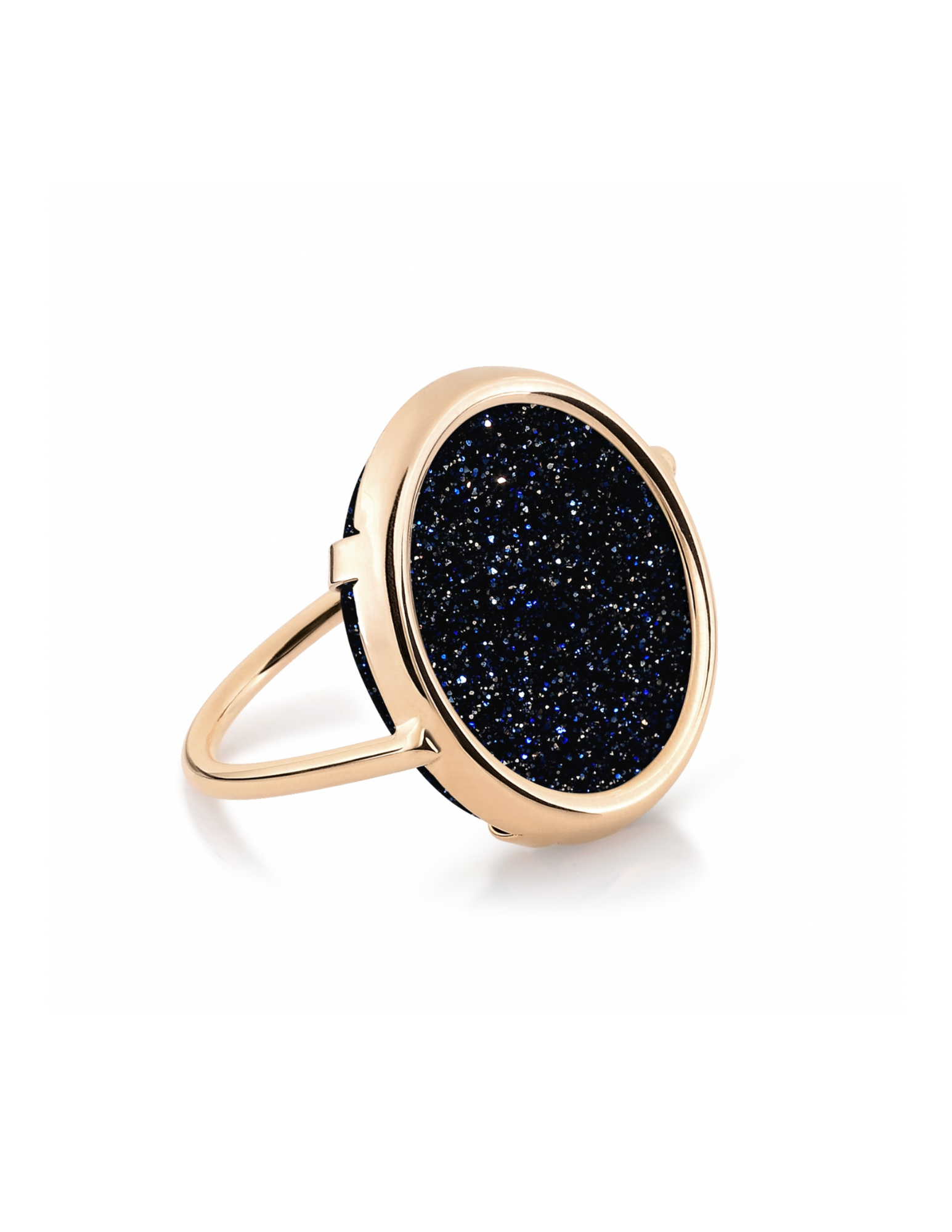 Anja Blue Sandstone Disc Ring