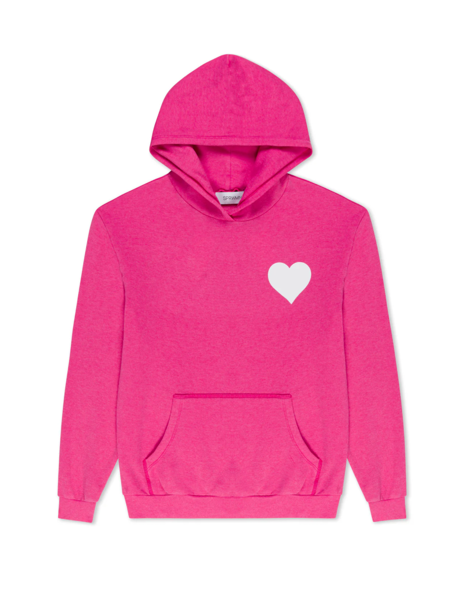 Heart Hoodie - Hot Pink