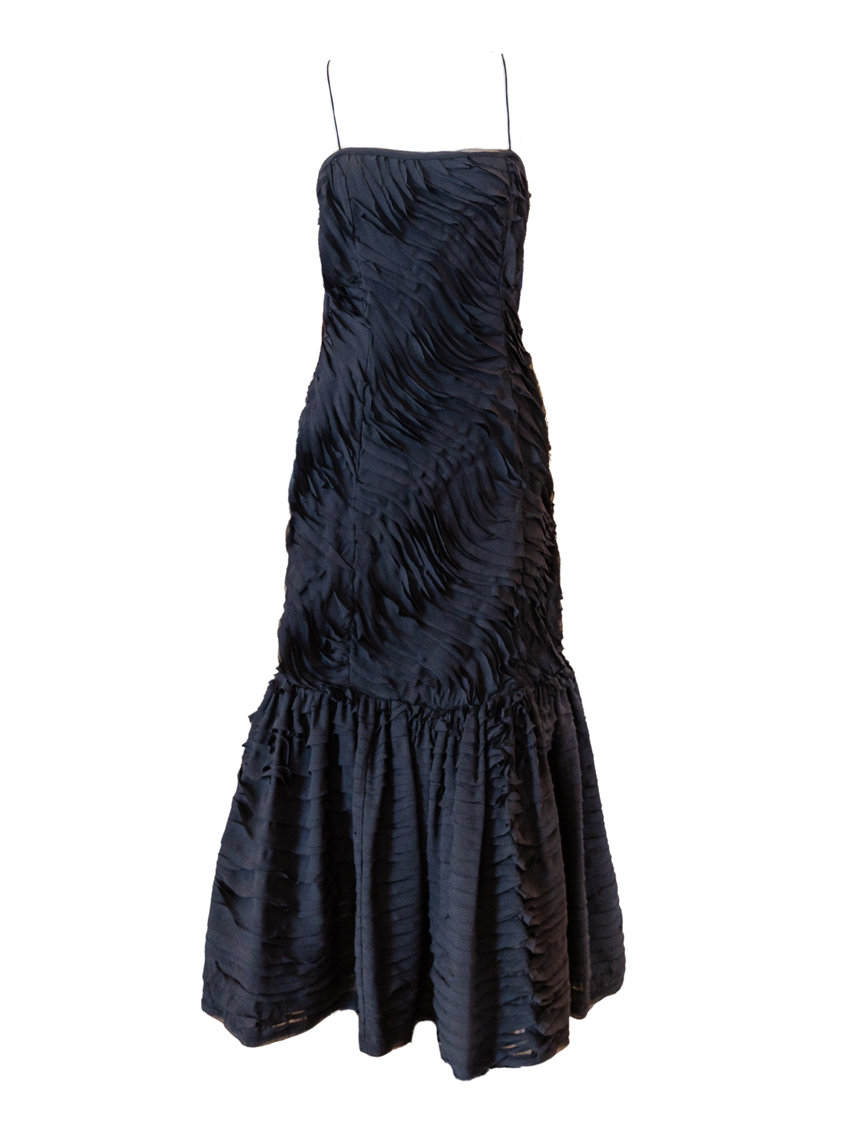 Augustina Cami Long Trumpet Dress - Noir