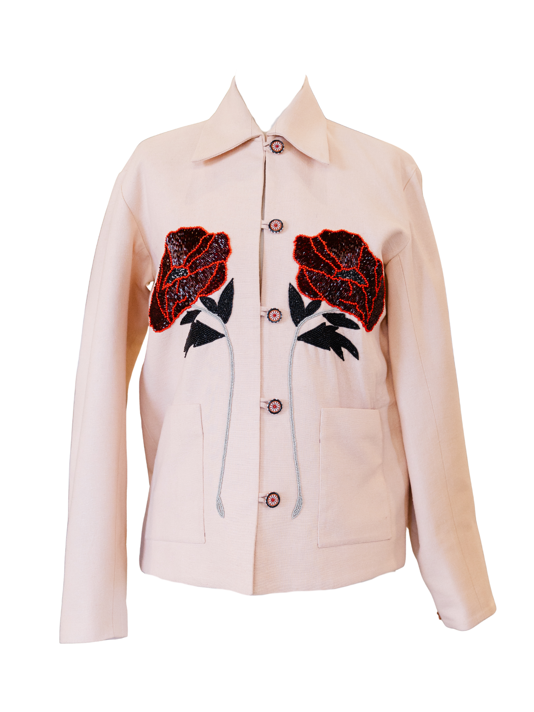 Jude Ruby Poppy Jacket - Light Pink