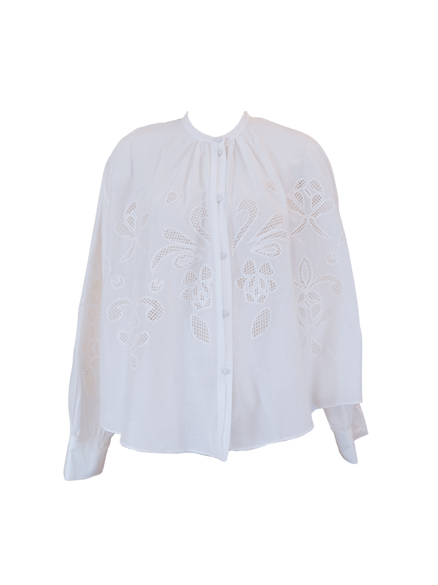 "Lunamaris" Embroidery Bohemian Shirt - Avorio