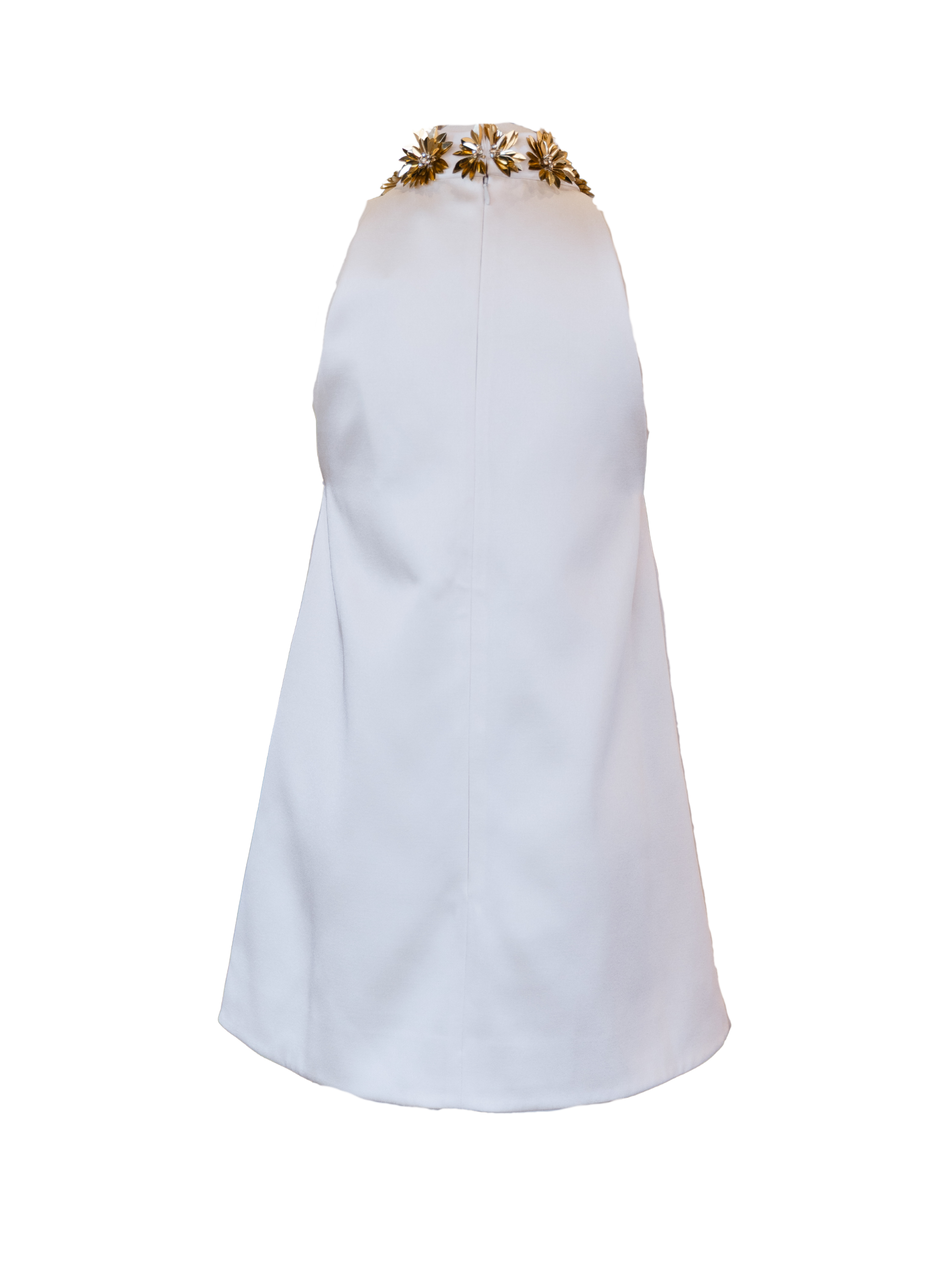 Giacinta Embellished Dress - Cream/Gold