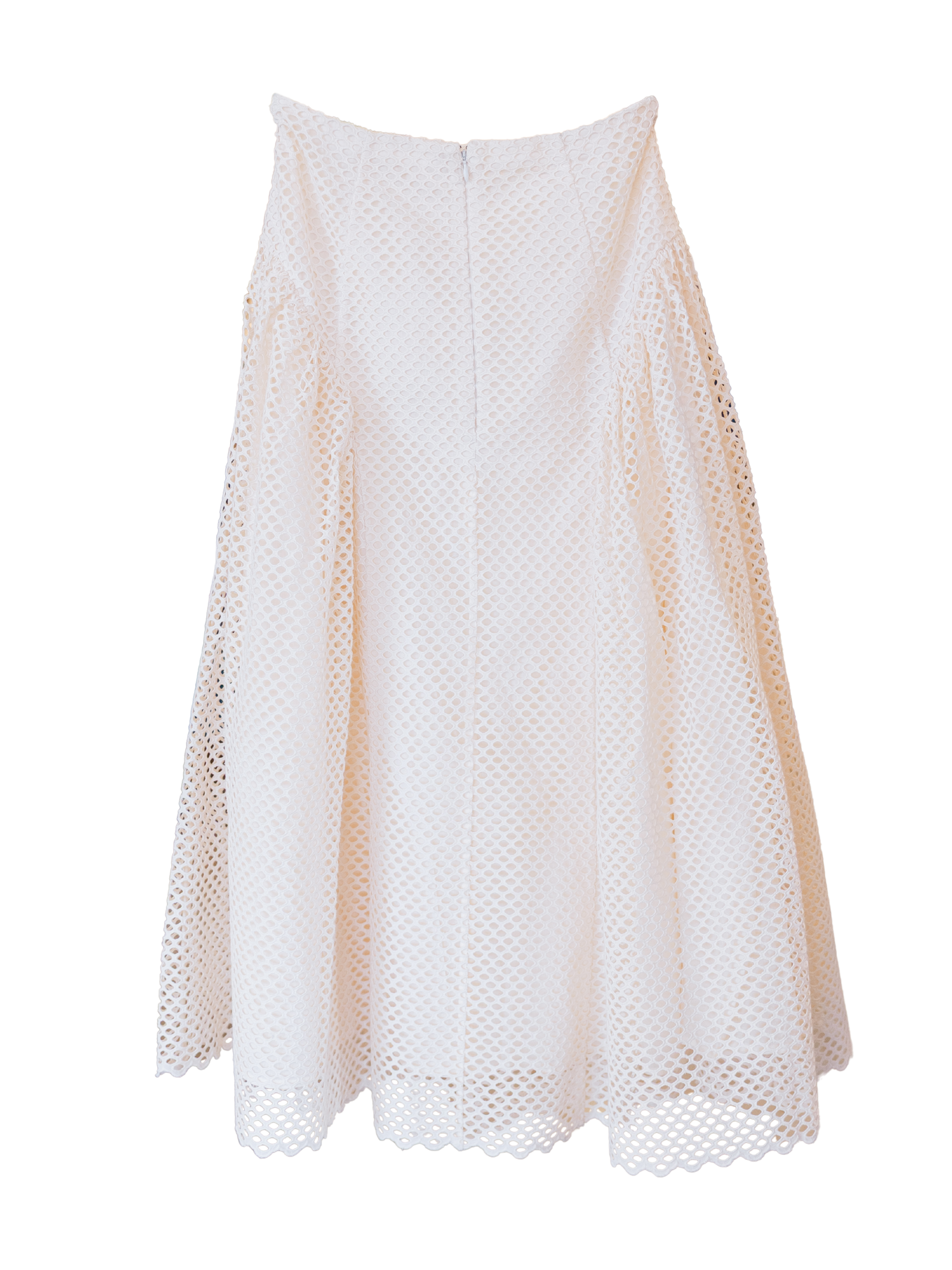 Faun Eyelet Cotton Skirt- Cowrie