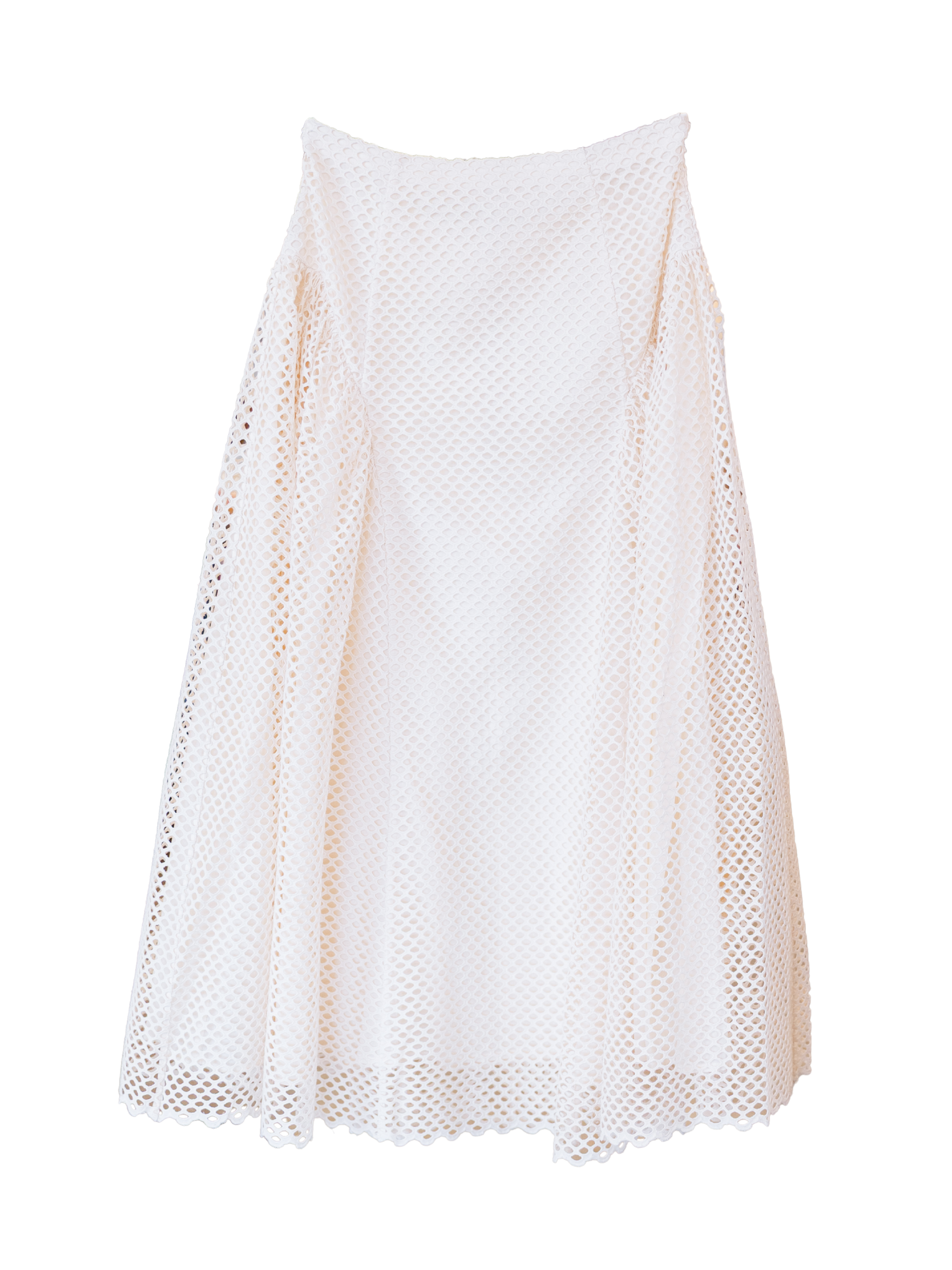 Faun Eyelet Cotton Skirt- Cowrie