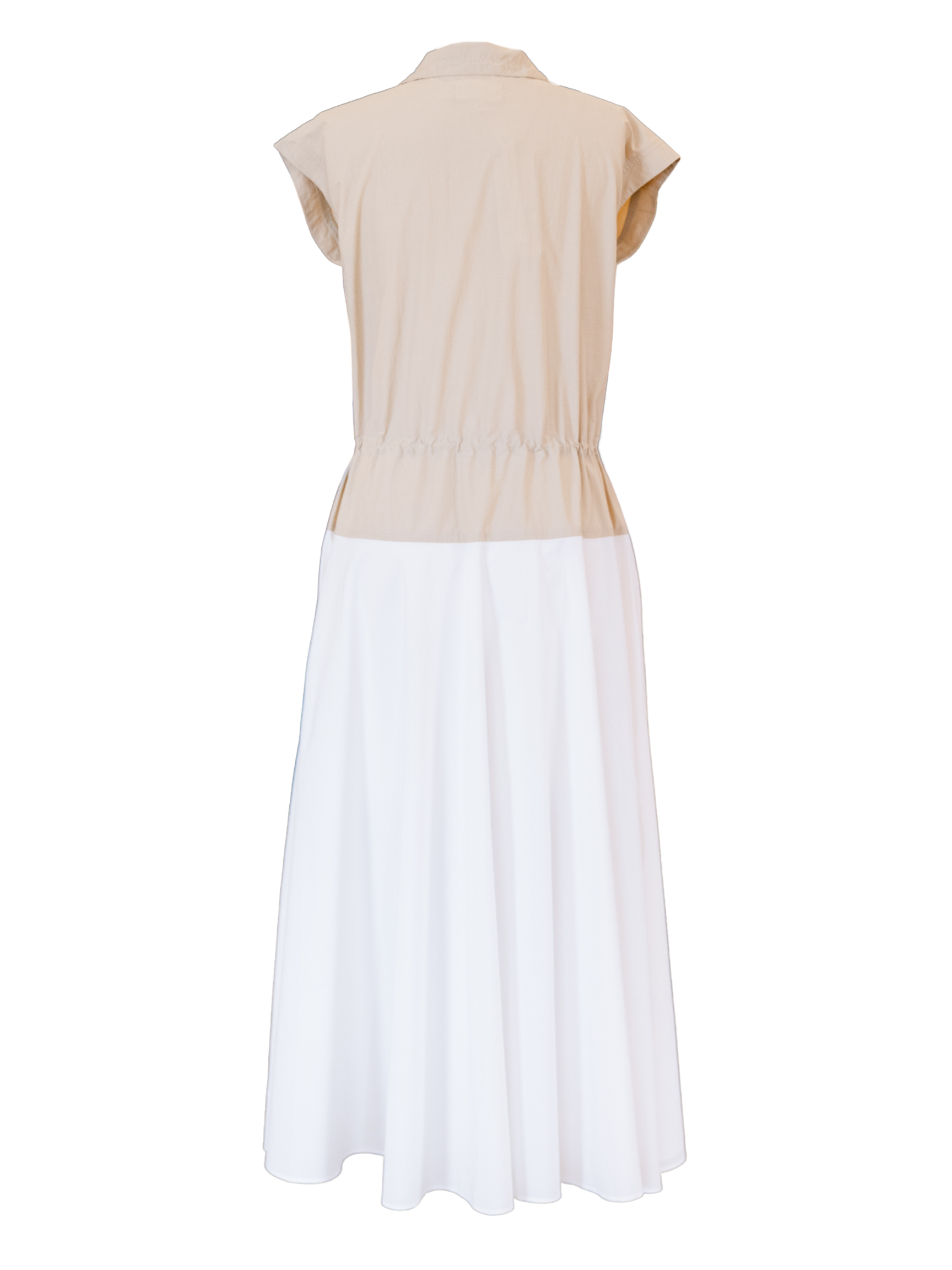 Colorblock Midi Dress - Sand