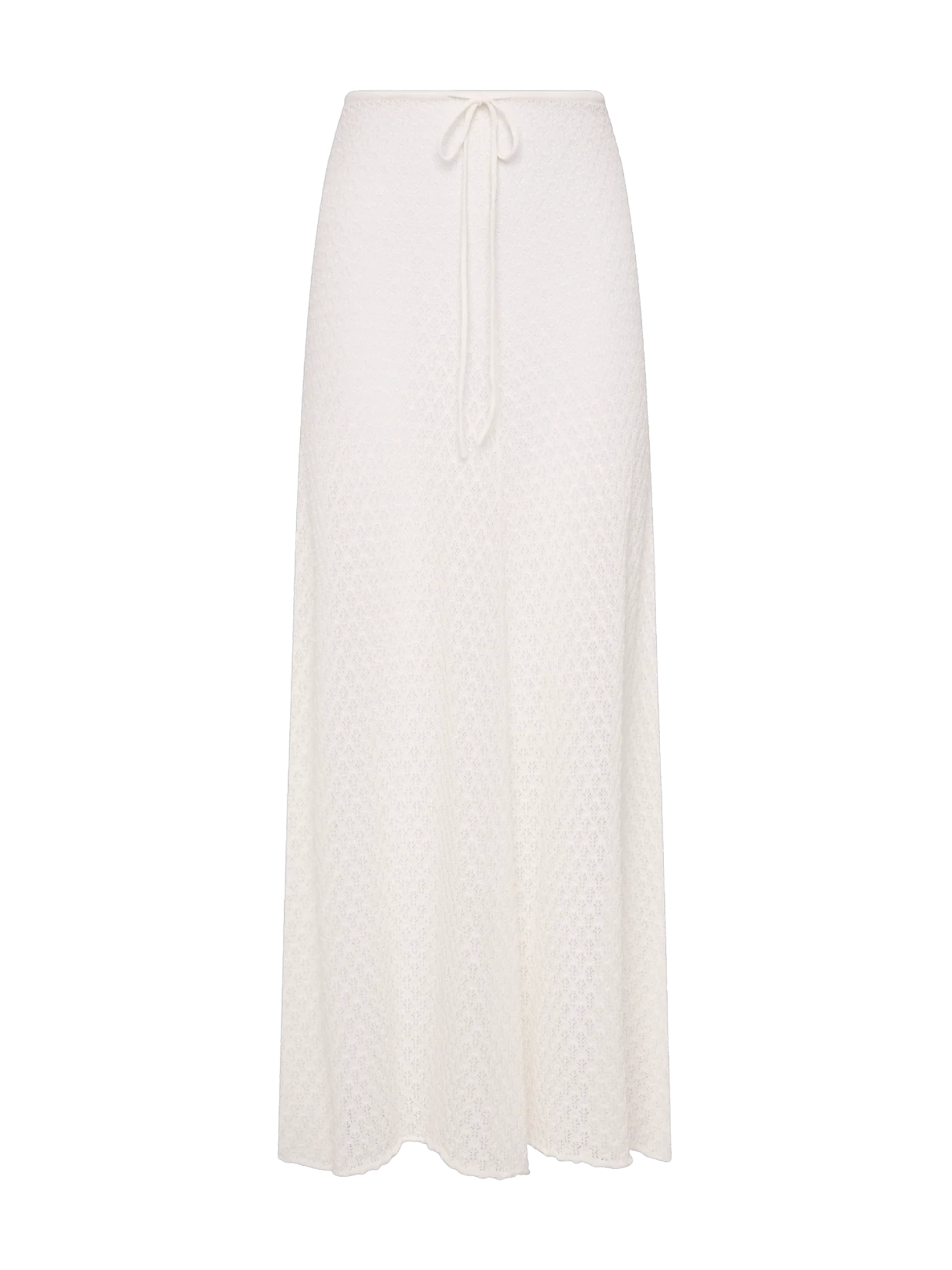 Lenna Skirt - Pointelle Lace Vintage White