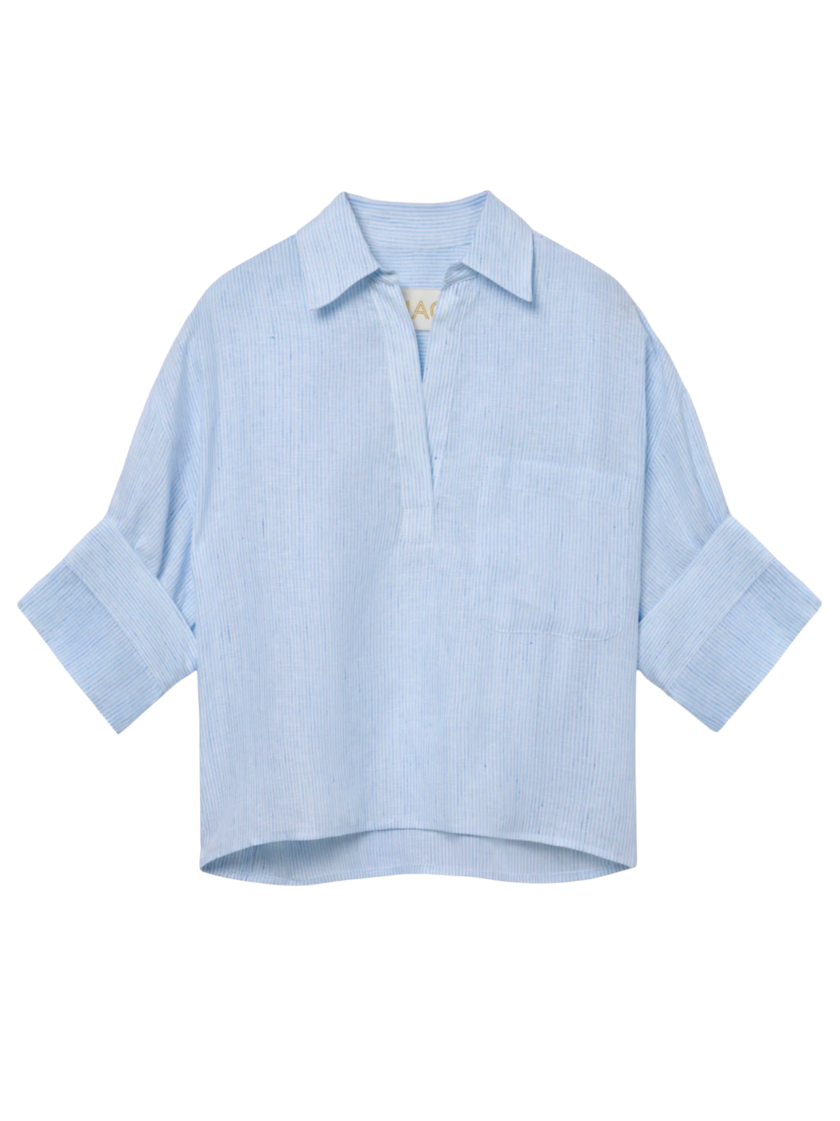 Rose Top - Thin Blue/White Stripe