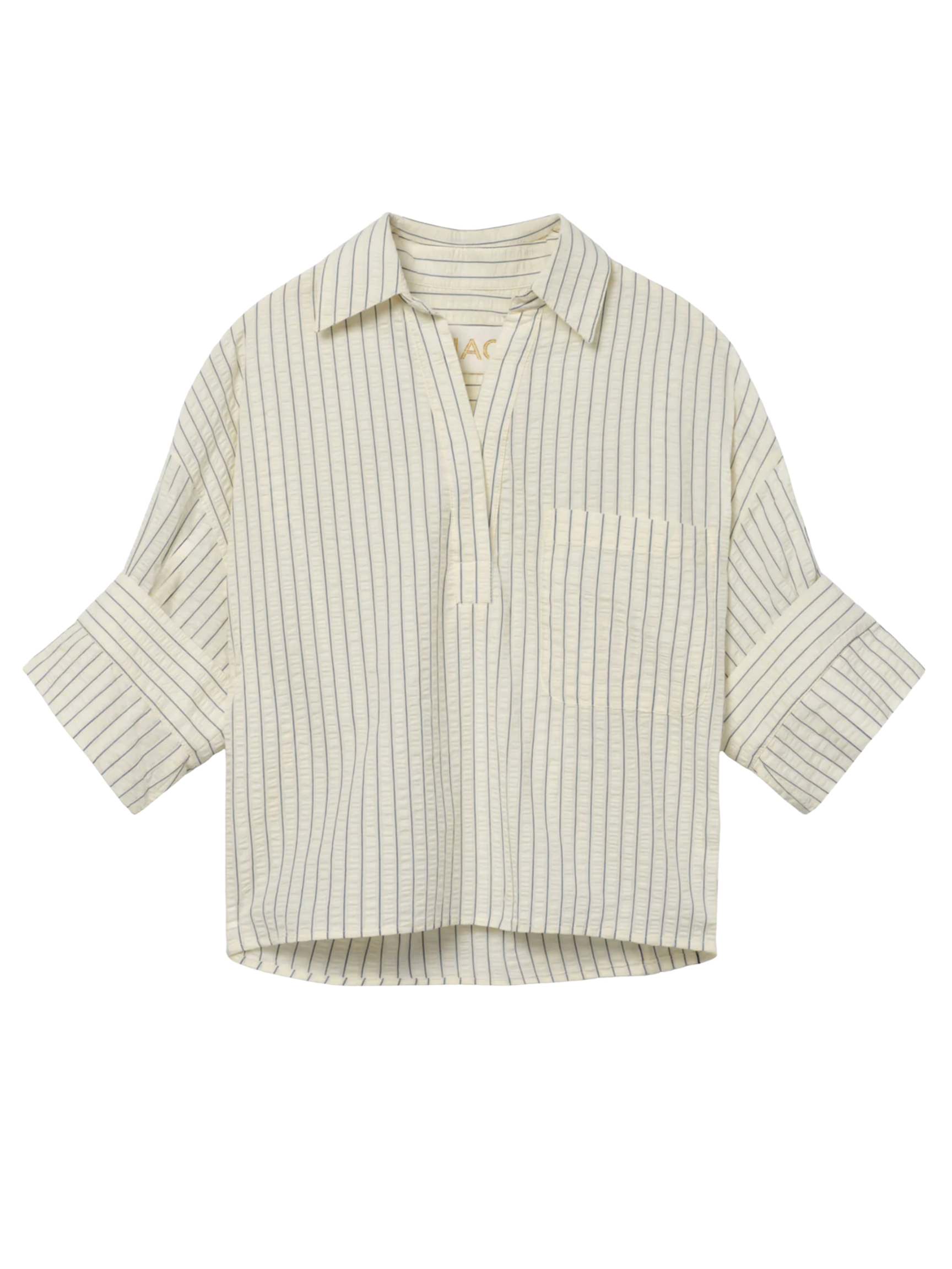 Rose Top - Blue/Cream Stripe