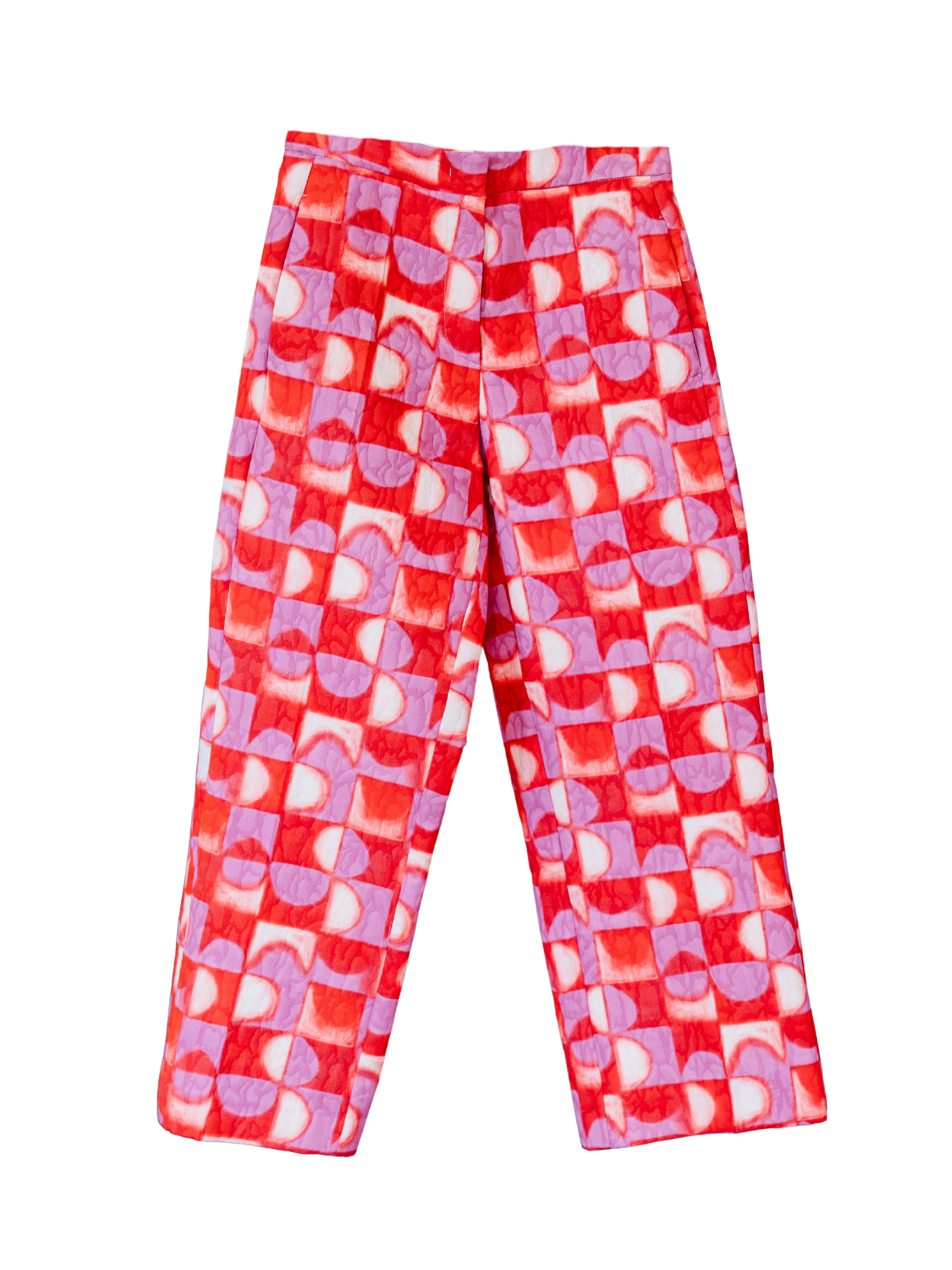 Matelasse Tapestry Pants - Rouge