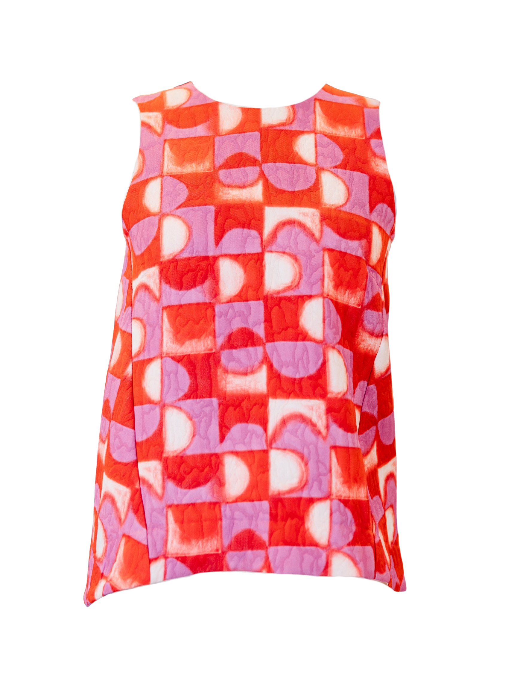 Matelasse Tapestry Top - Rouge