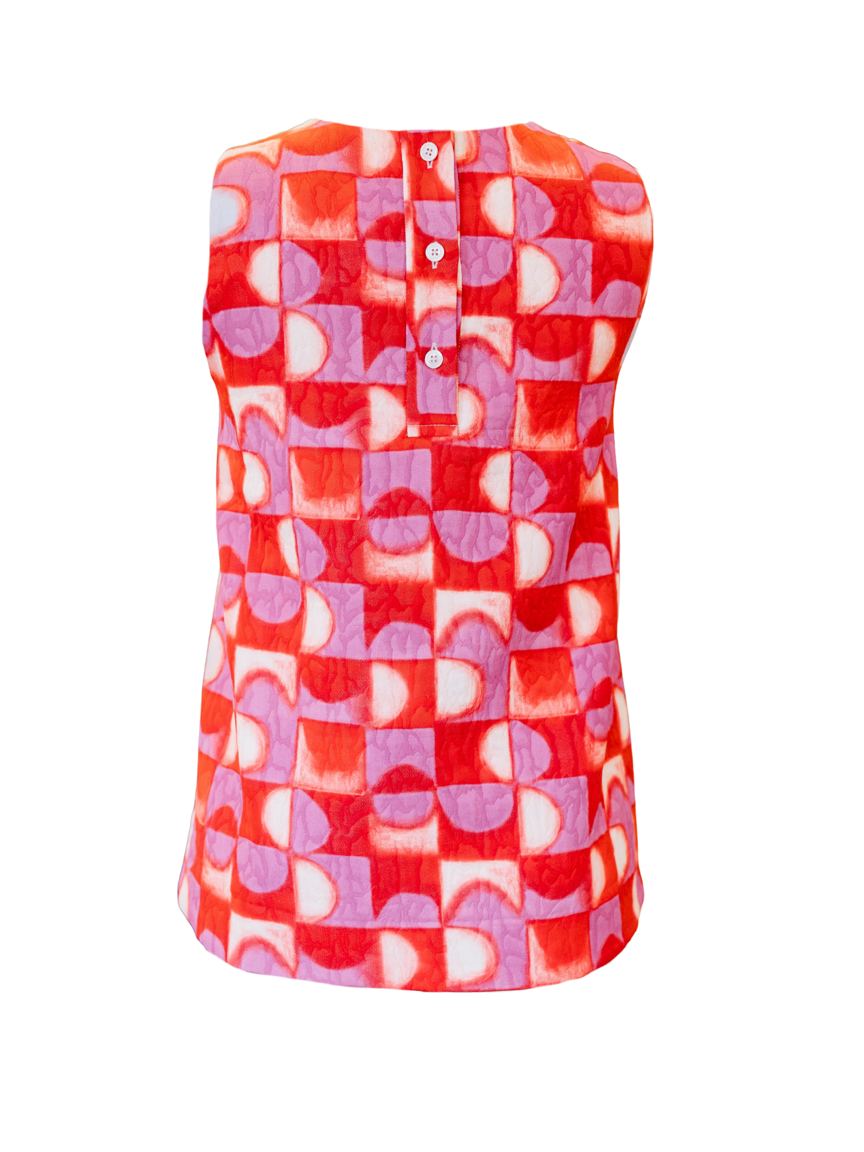 Matelasse Tapestry Top - Rouge