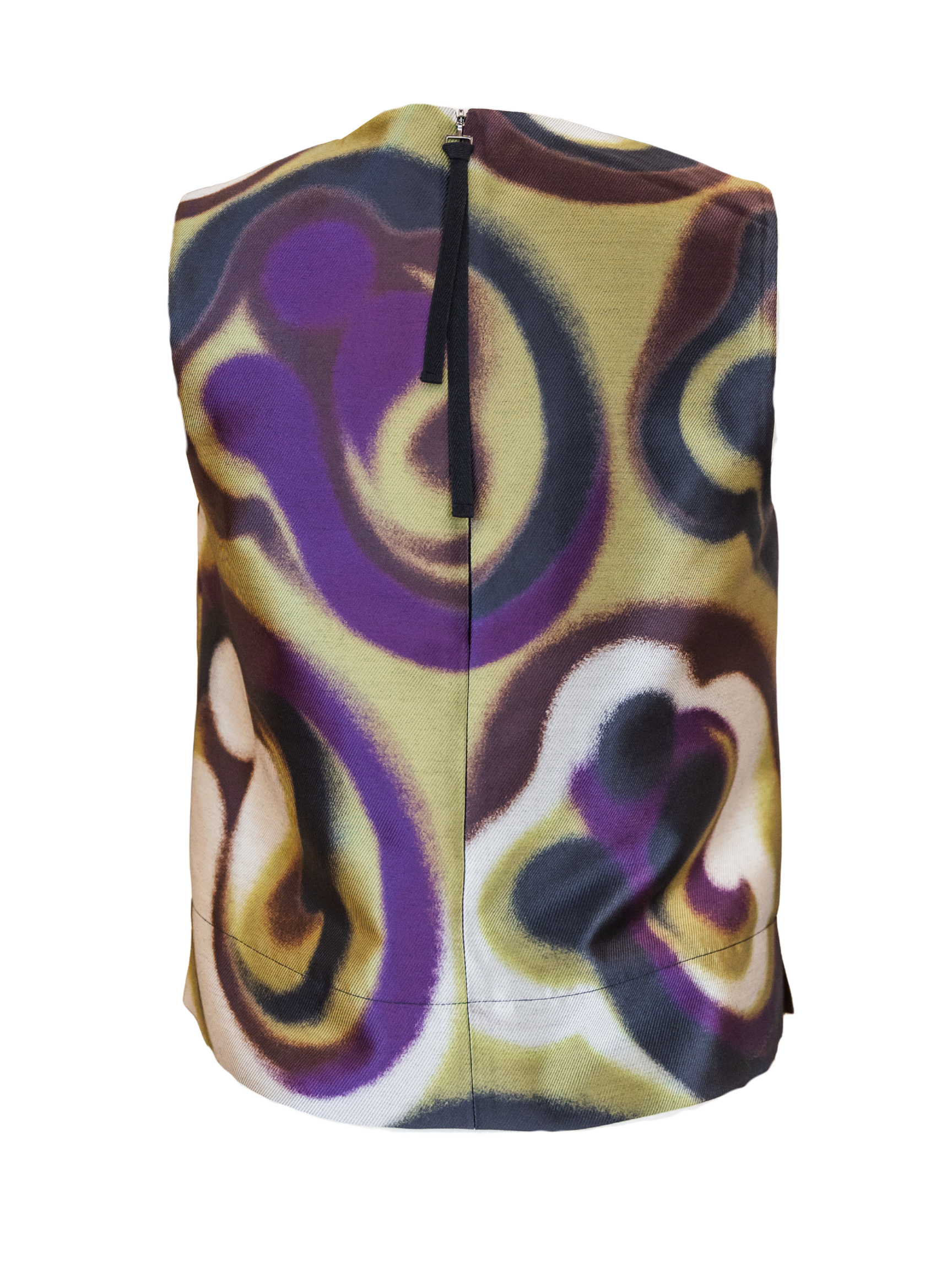 Sleeveless Print Top - Merlot