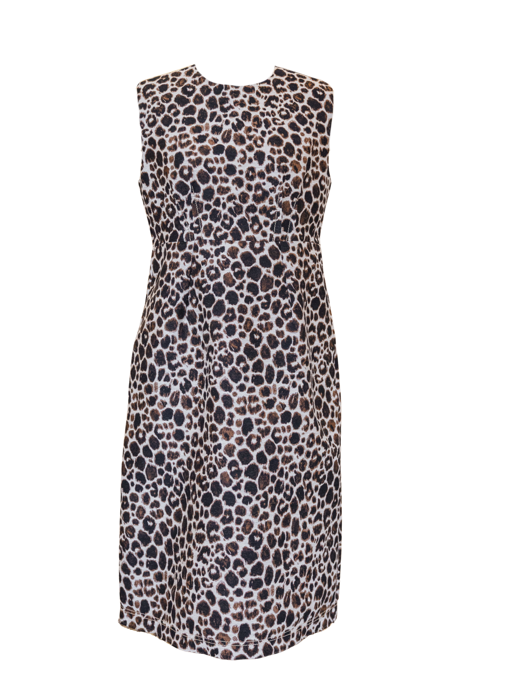 Sleeveless Print Midi Dress - Myrrh