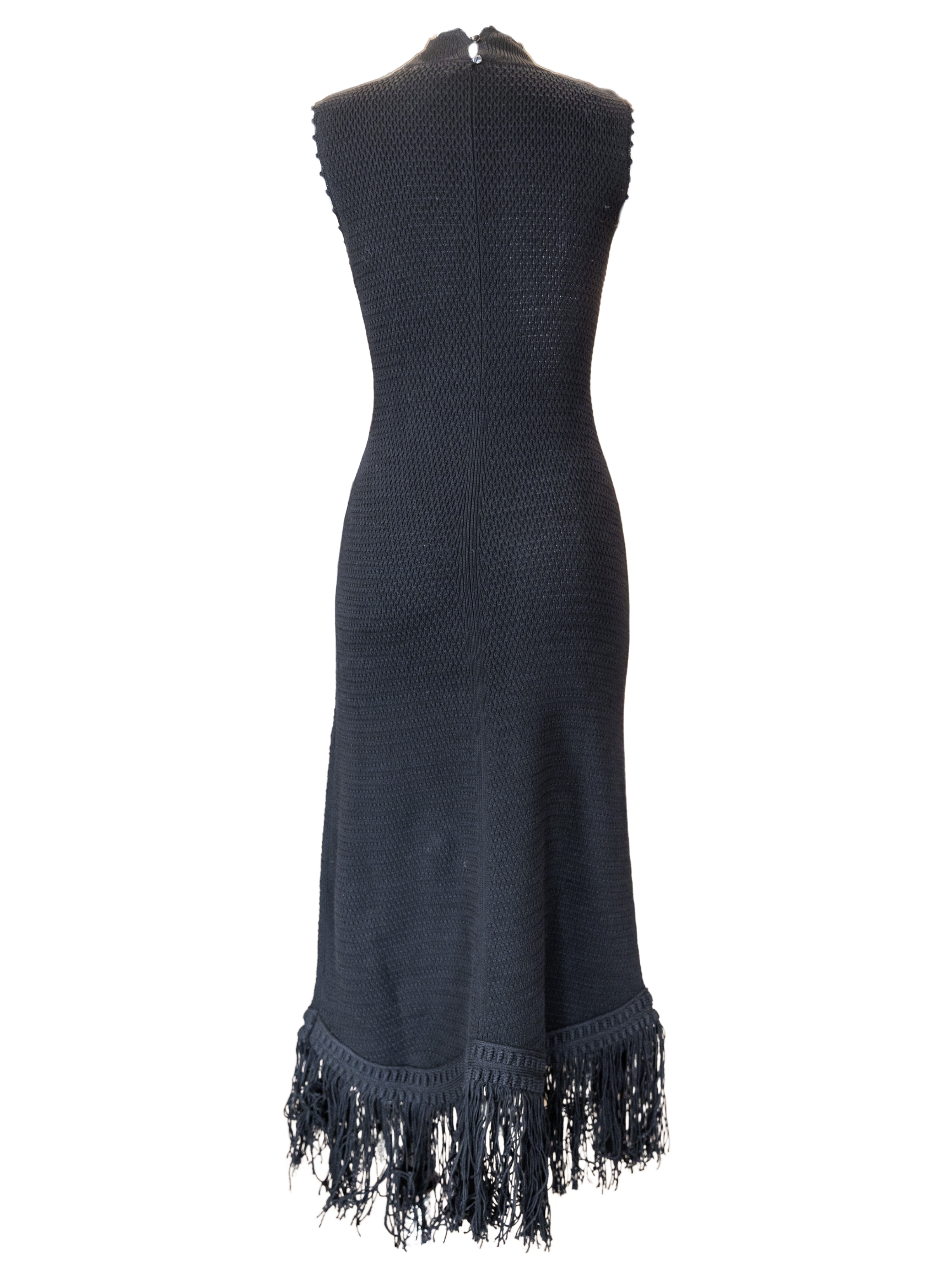 Amelia Fringe Dress - Black