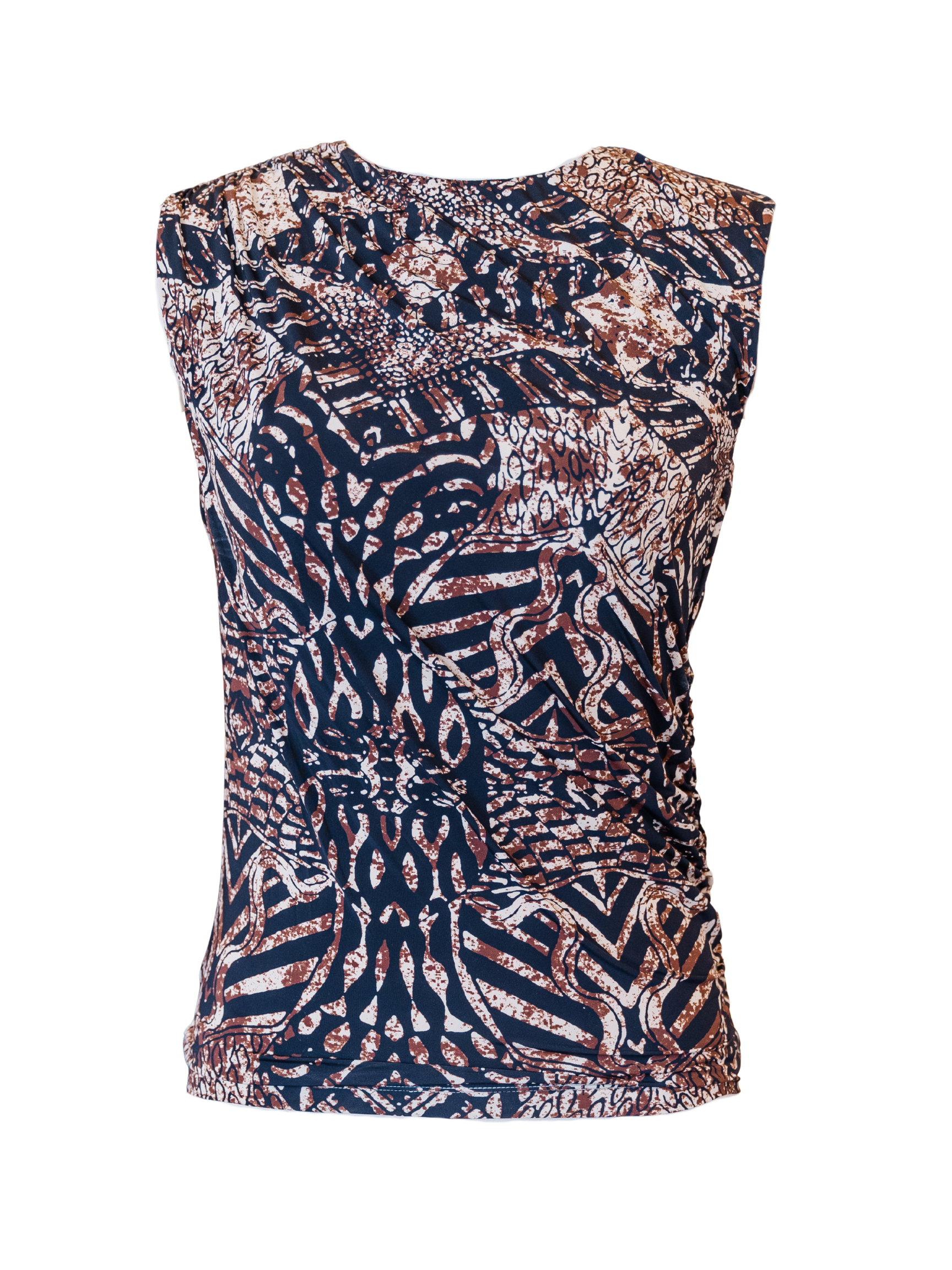 Lincoln Justin Sleeveless Top - Brown