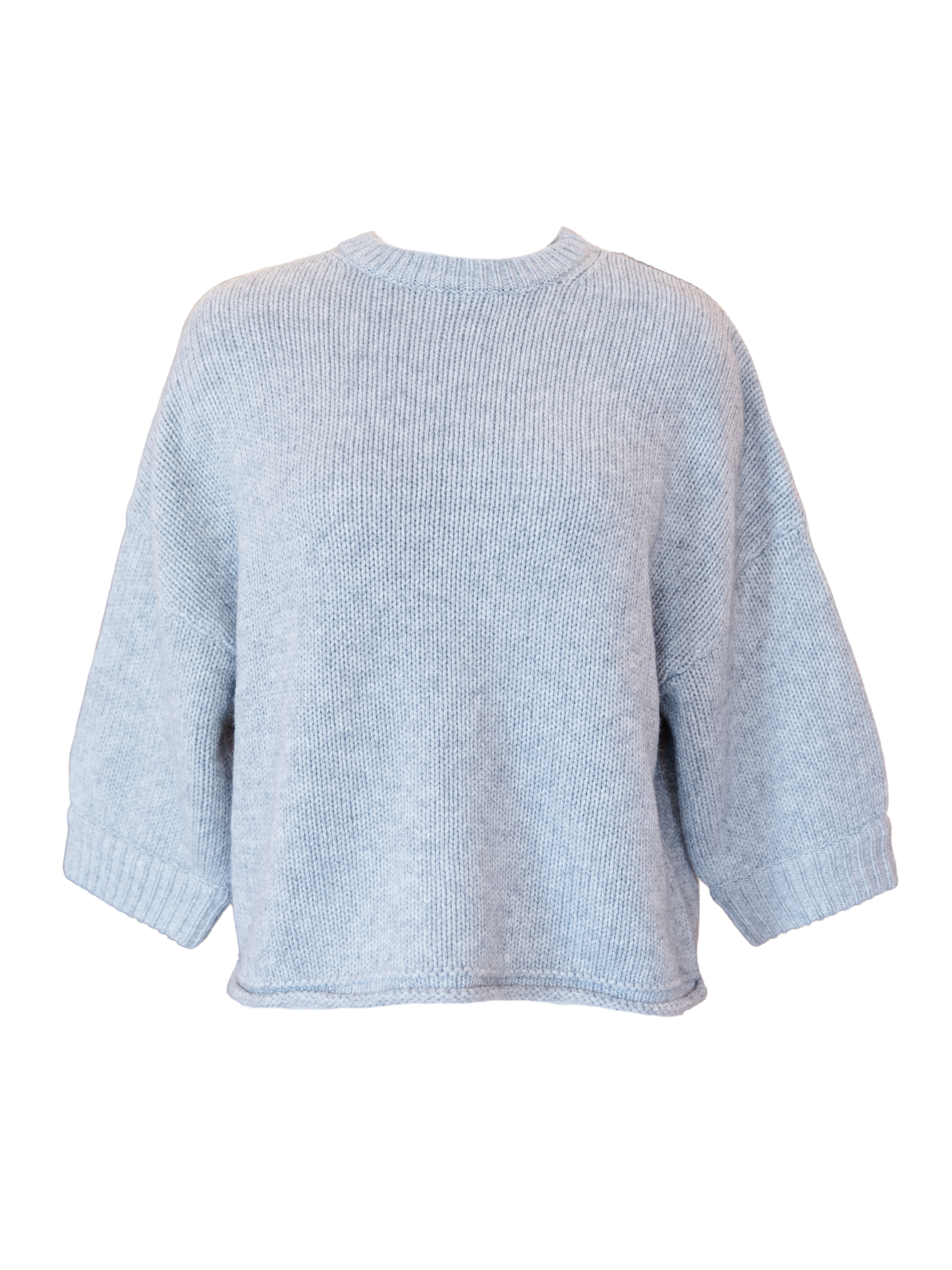 3/4 Sleeve Sweater - Grey