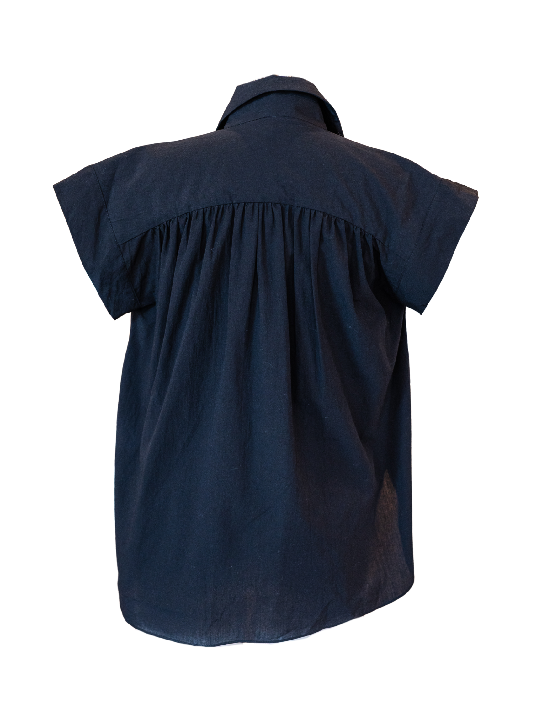 Trinity Top in Brushed Cotton - Black