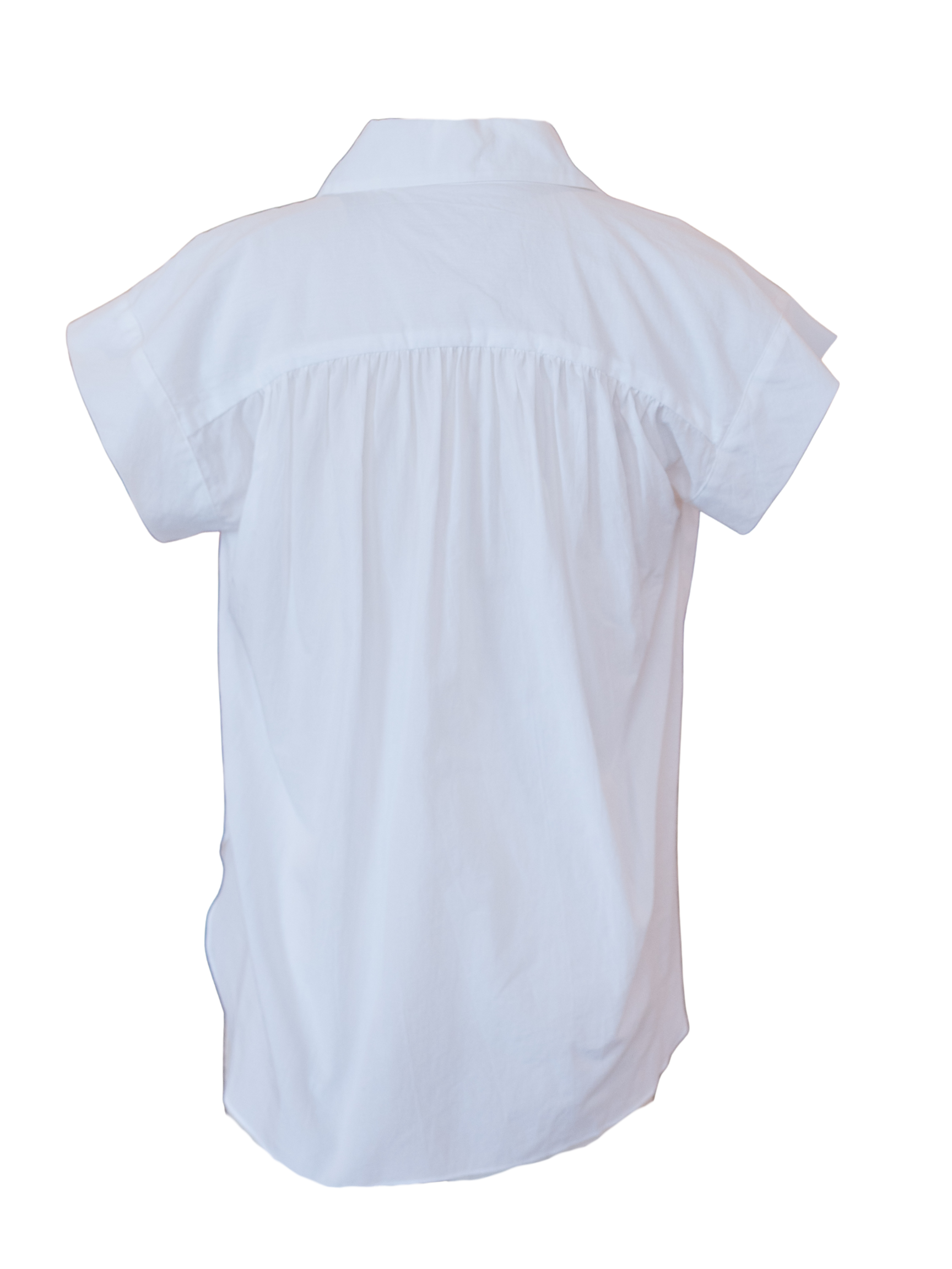Trinity Top in Brushed Cotton - White