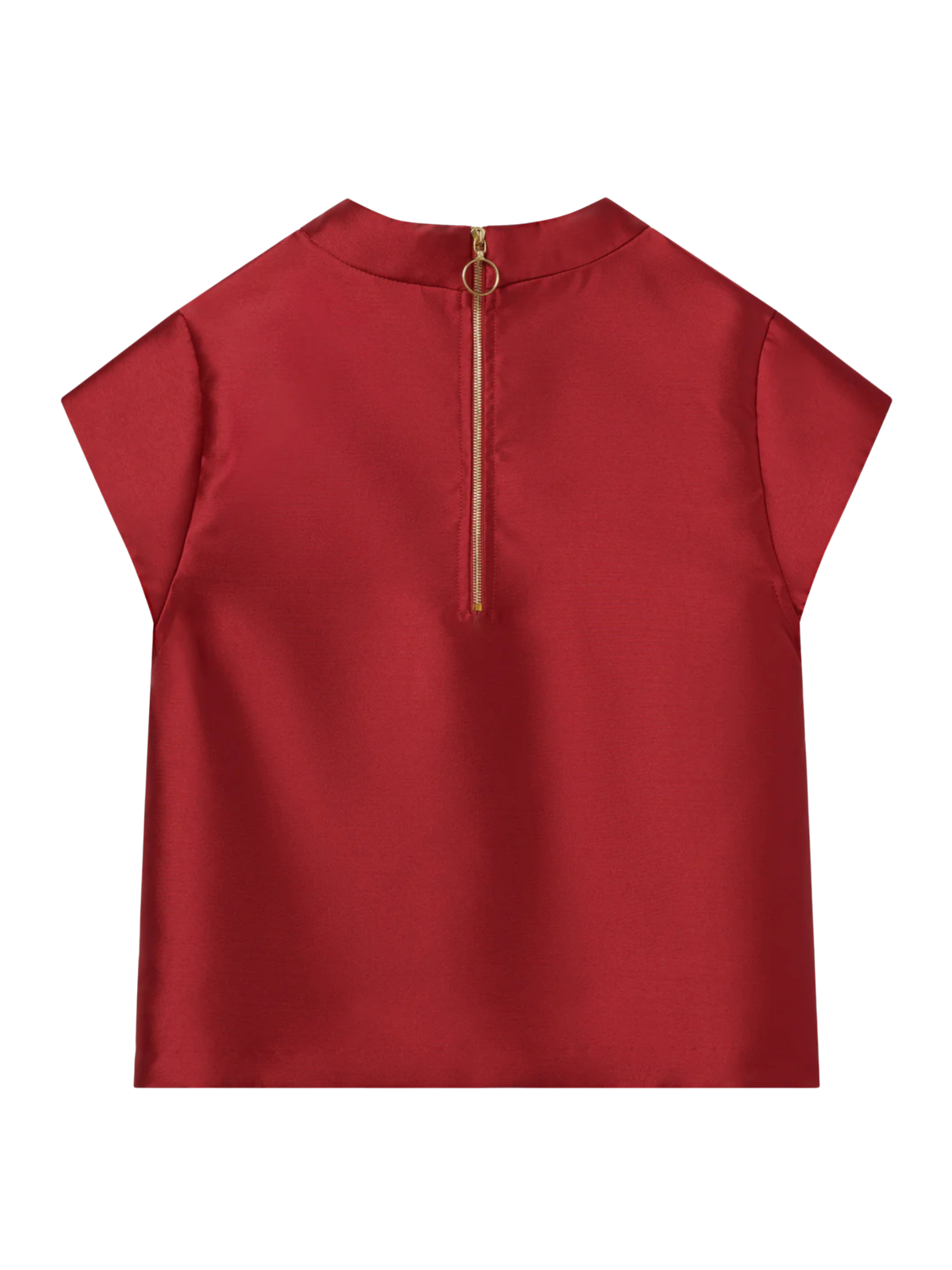 Audrey Top - Cranberry Satin