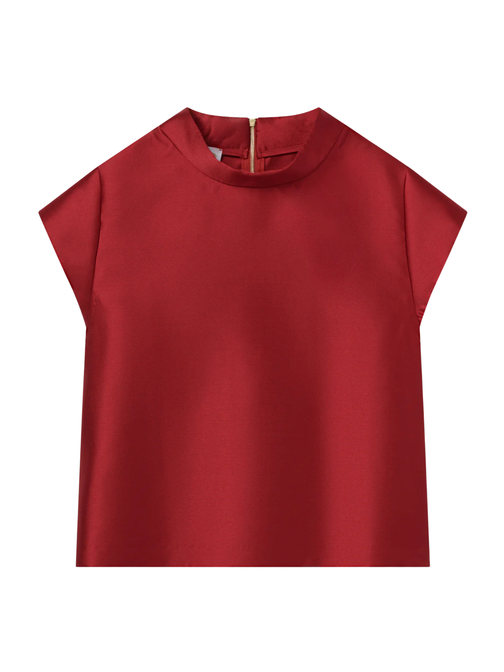 Audrey Top - Cranberry Satin