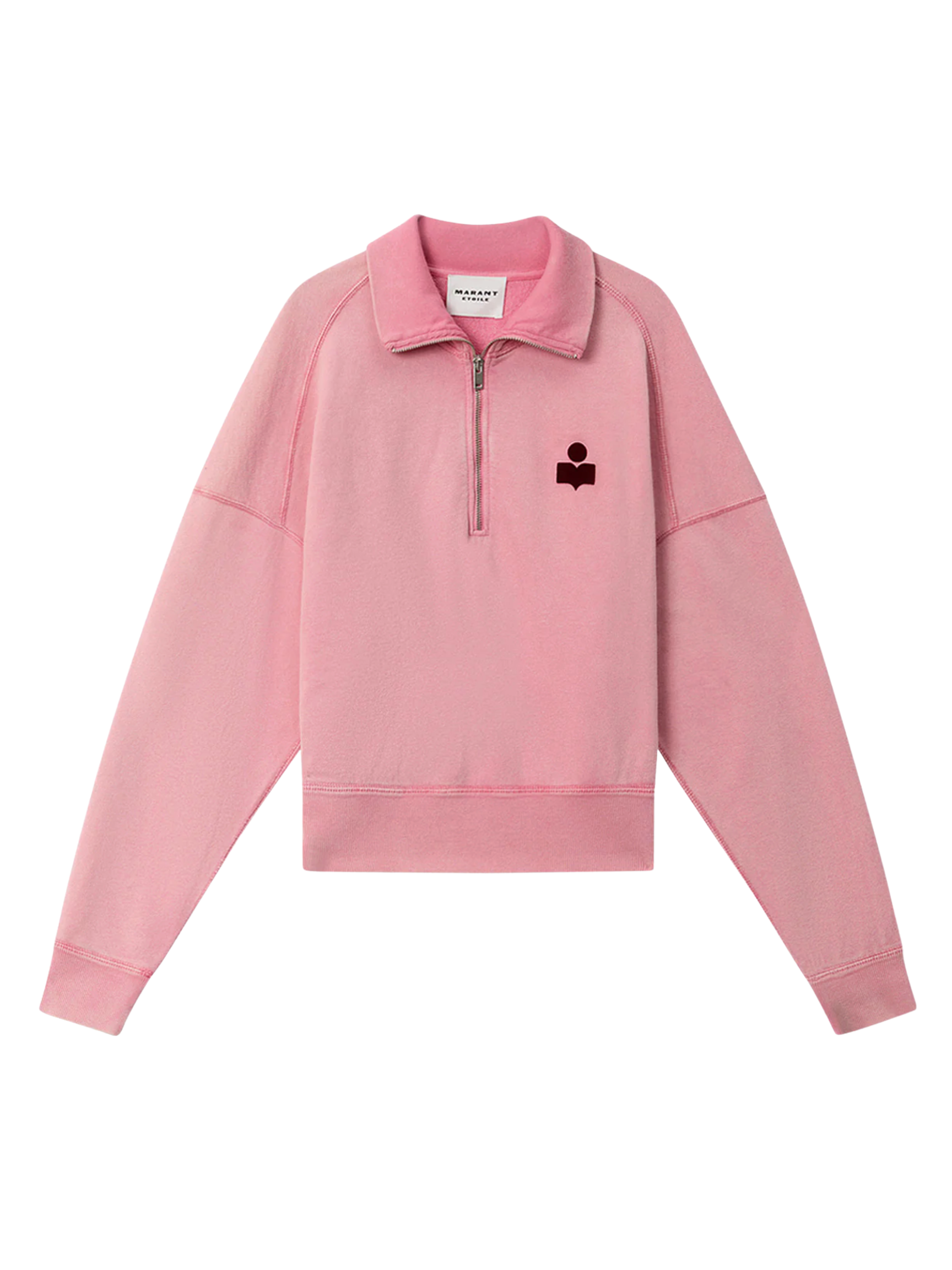 Ross Faded Marant Sweater - Bubblegum/Burgundy