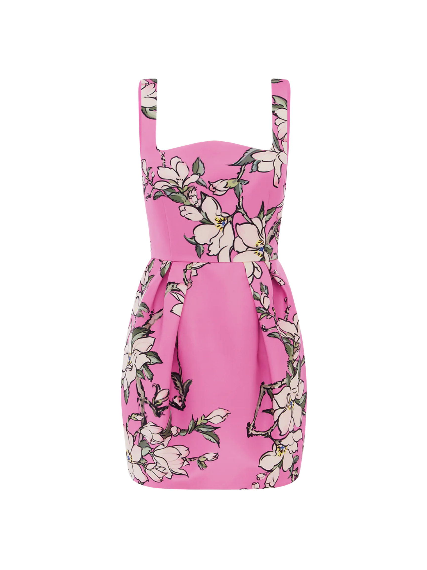 Piper Mini Dress - Pink Magnolia Print