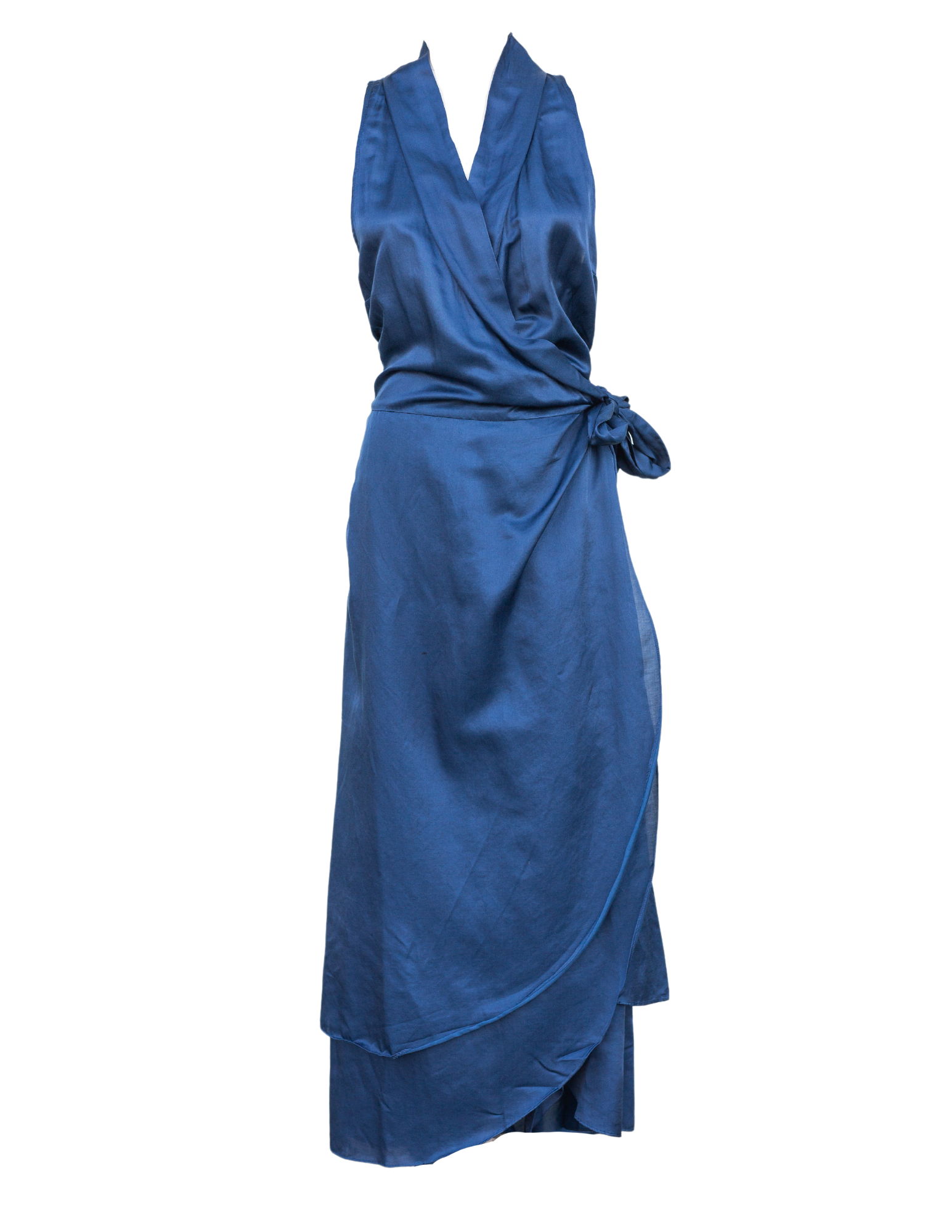 Floris Wrap Dress - French Blue