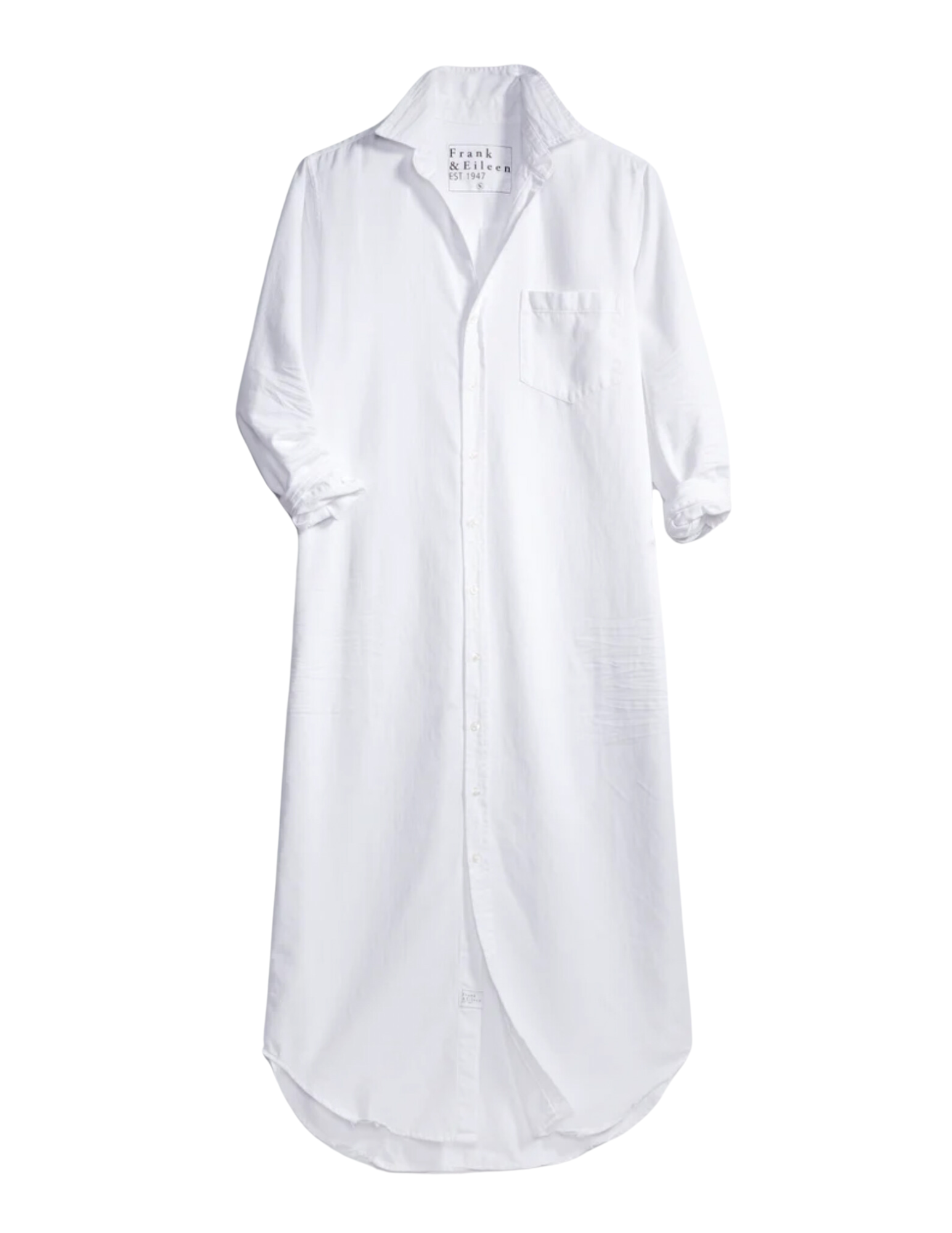 Rory Woven Long Dress - White Denim