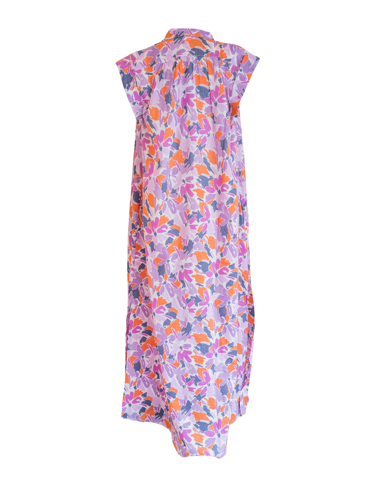 Lilly Dress Floral - Lavender/Navy
