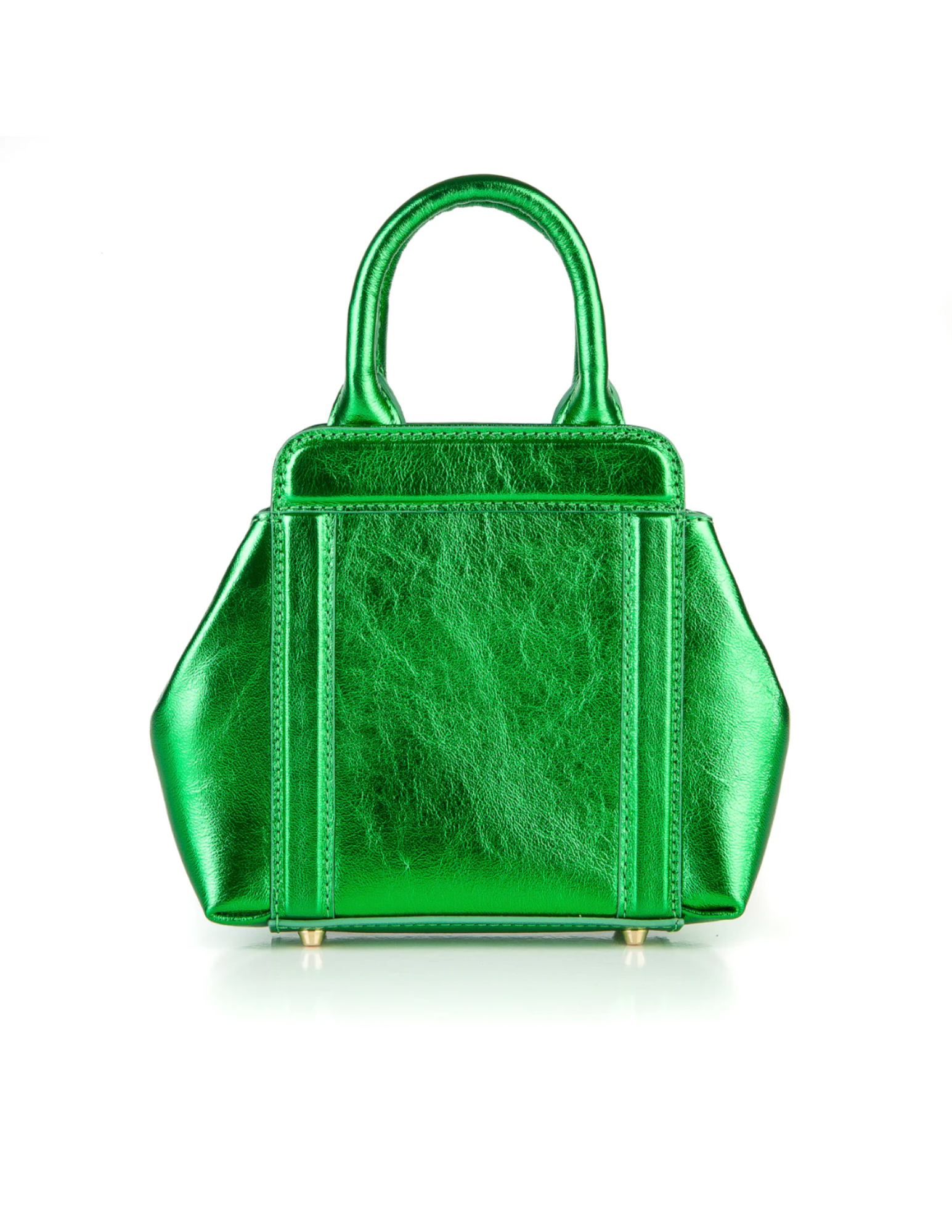 Mini Nott Bag - Metallic Emerald Green