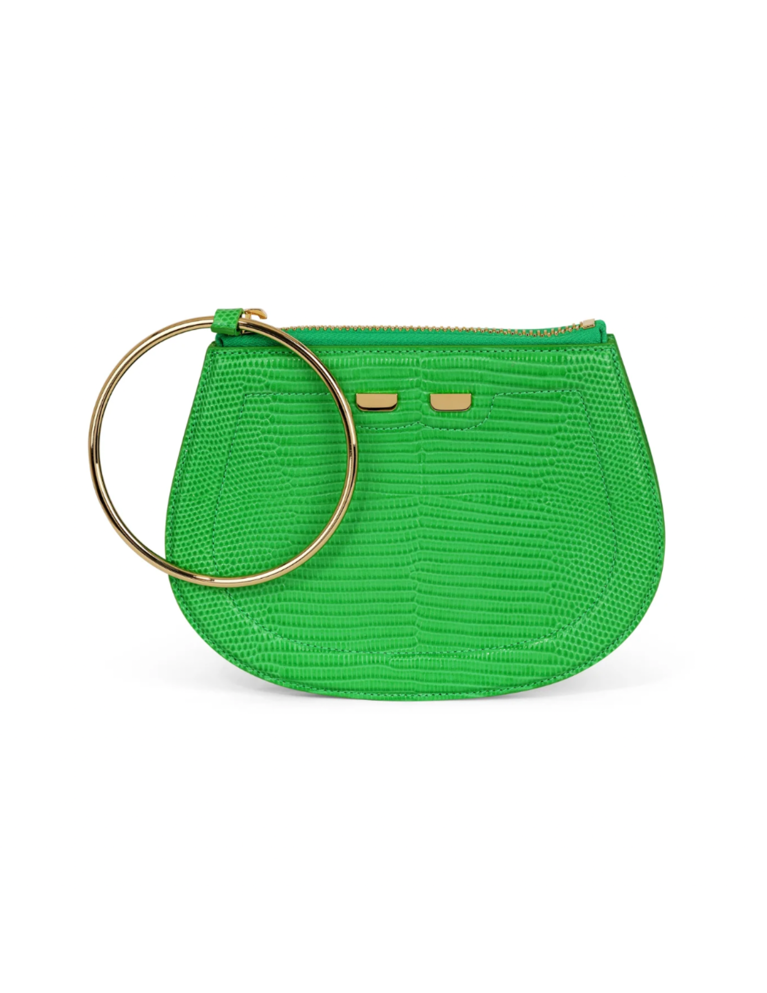 Ellie Bangle -  Kelly Green Lizard