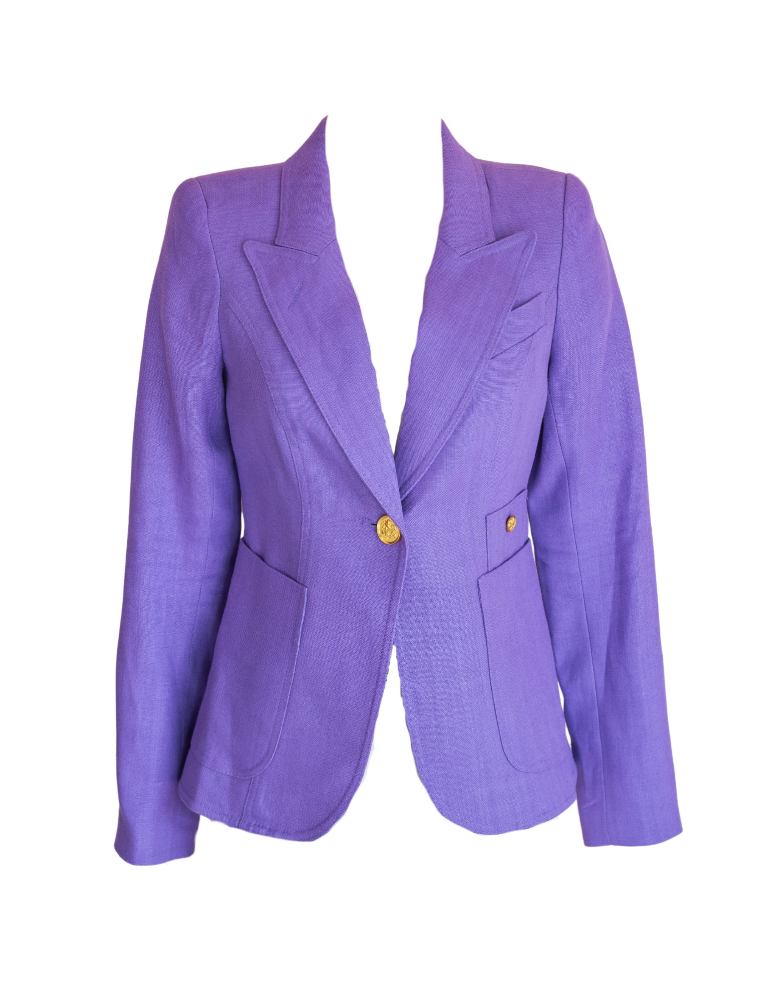 Patch Pocket Duchess Blazer - Violet