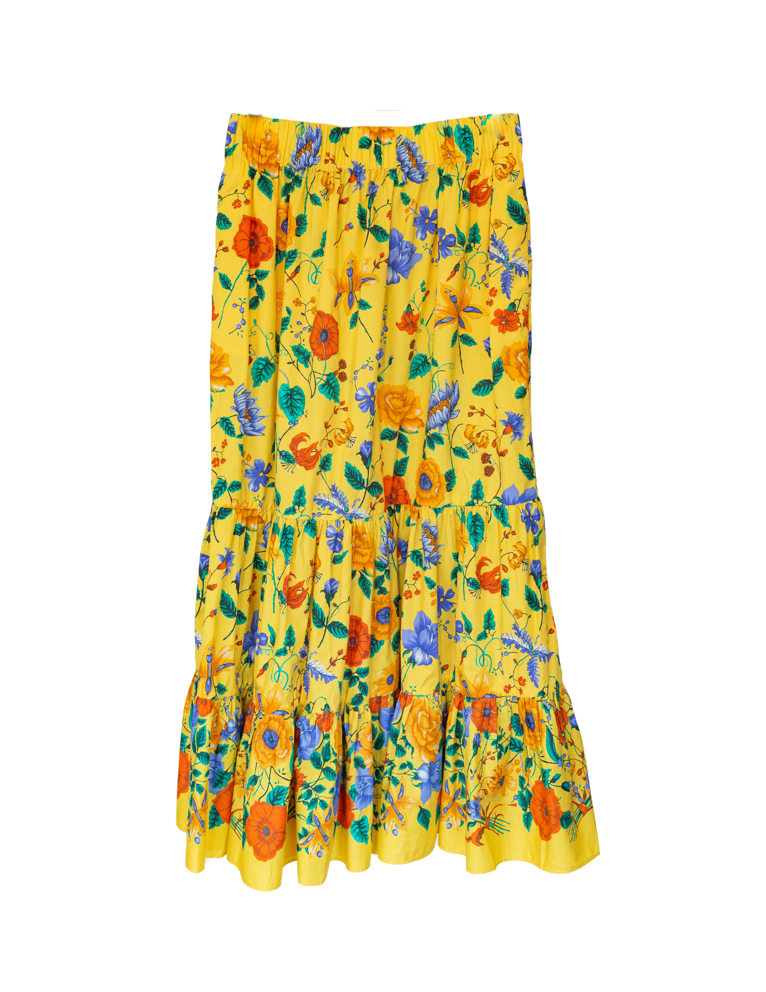 Chase Skirt - Flora Scarf Yellow