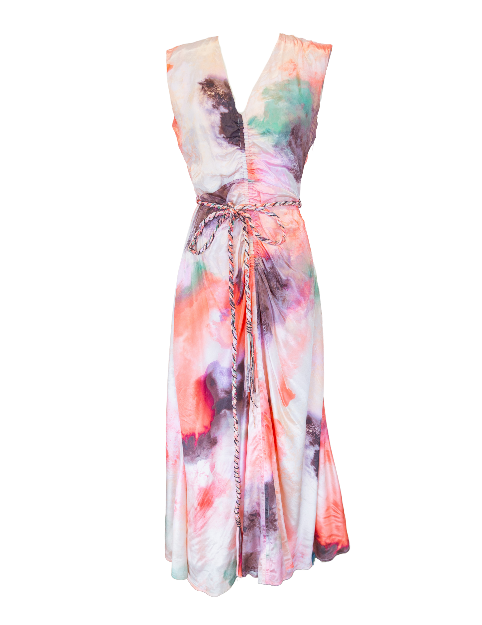 Jufre Tora Long Dress - Wild Rose