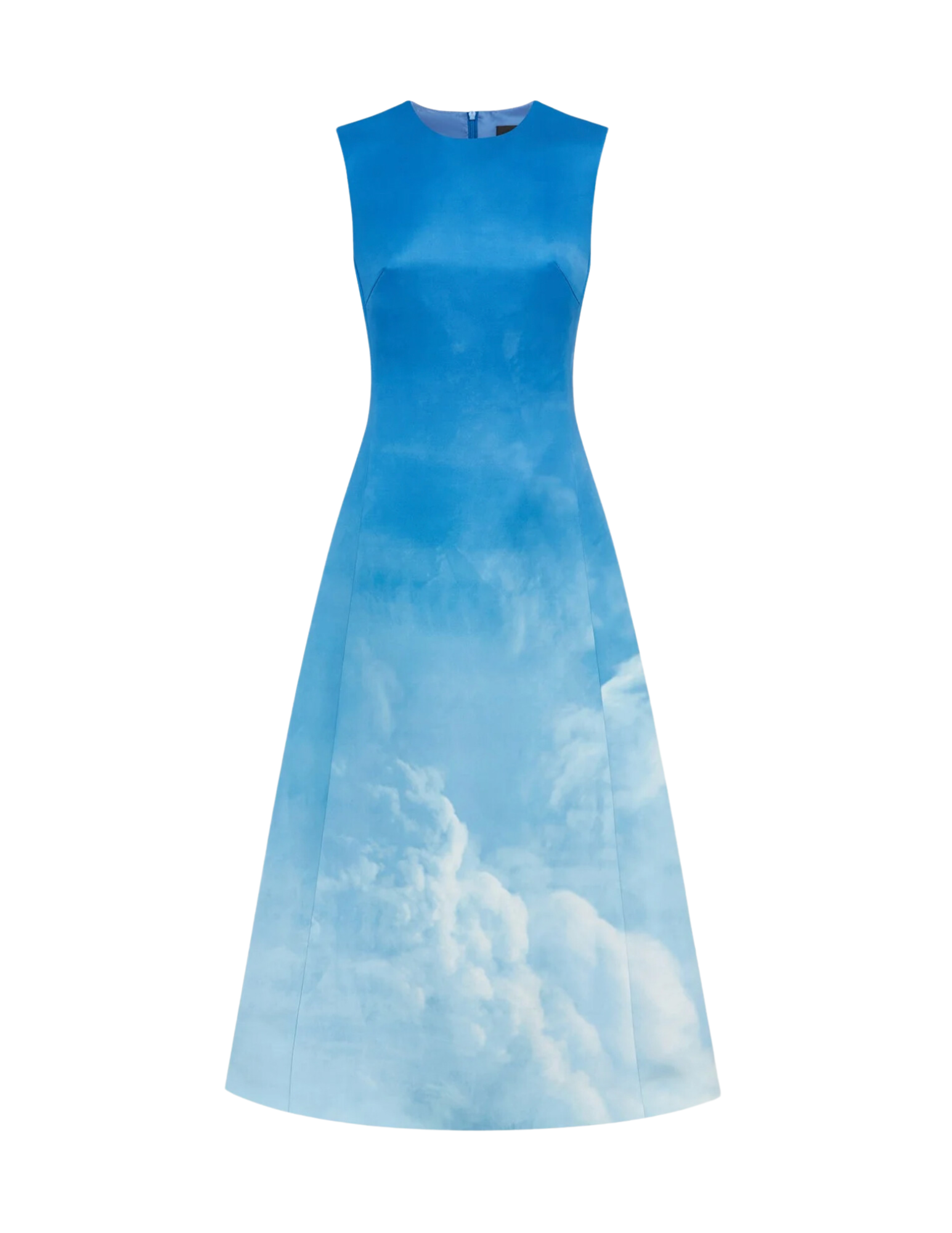 Cleo Sleeveless Midi - Aerial Print