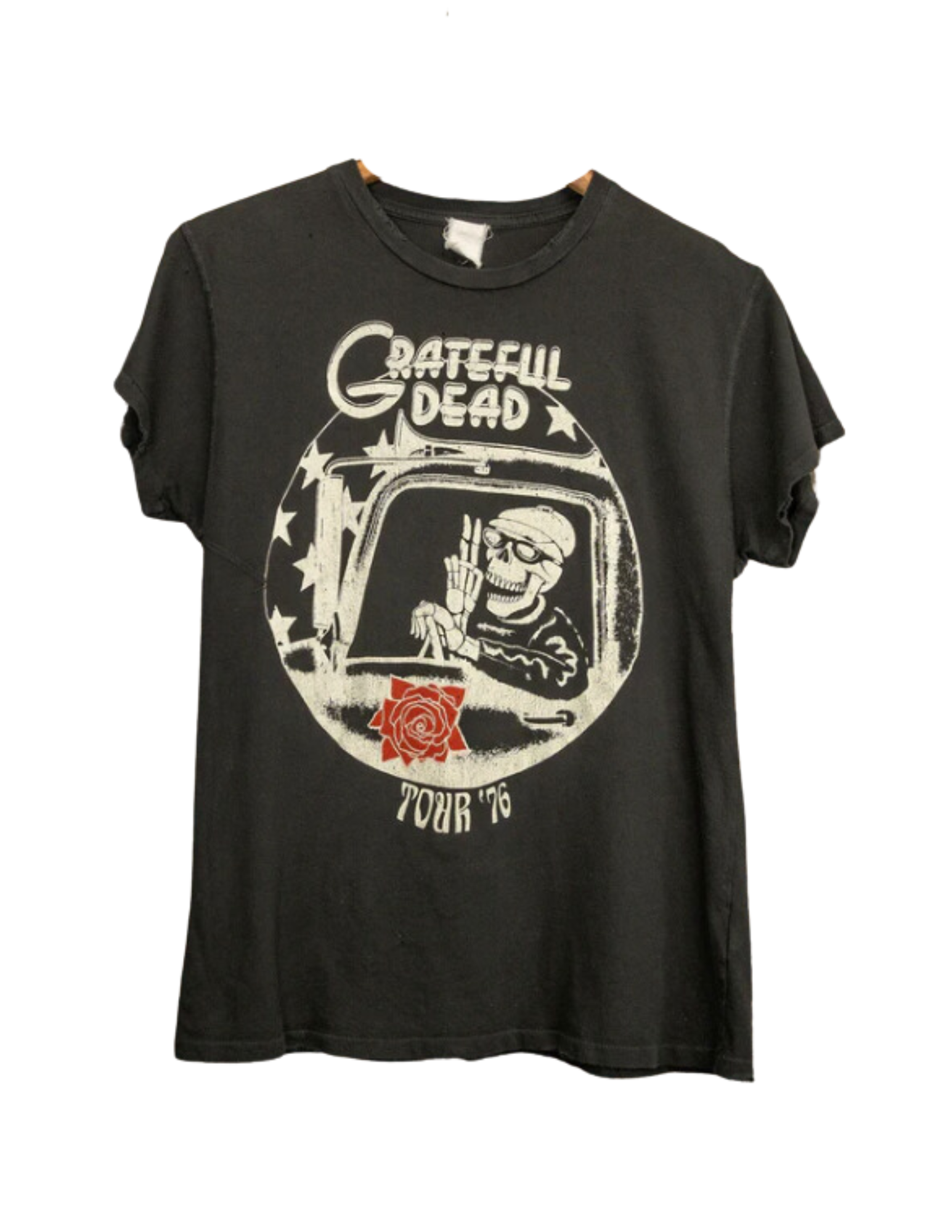 Grateful Dead Tour 76 Crew Tee - Coal Pigment