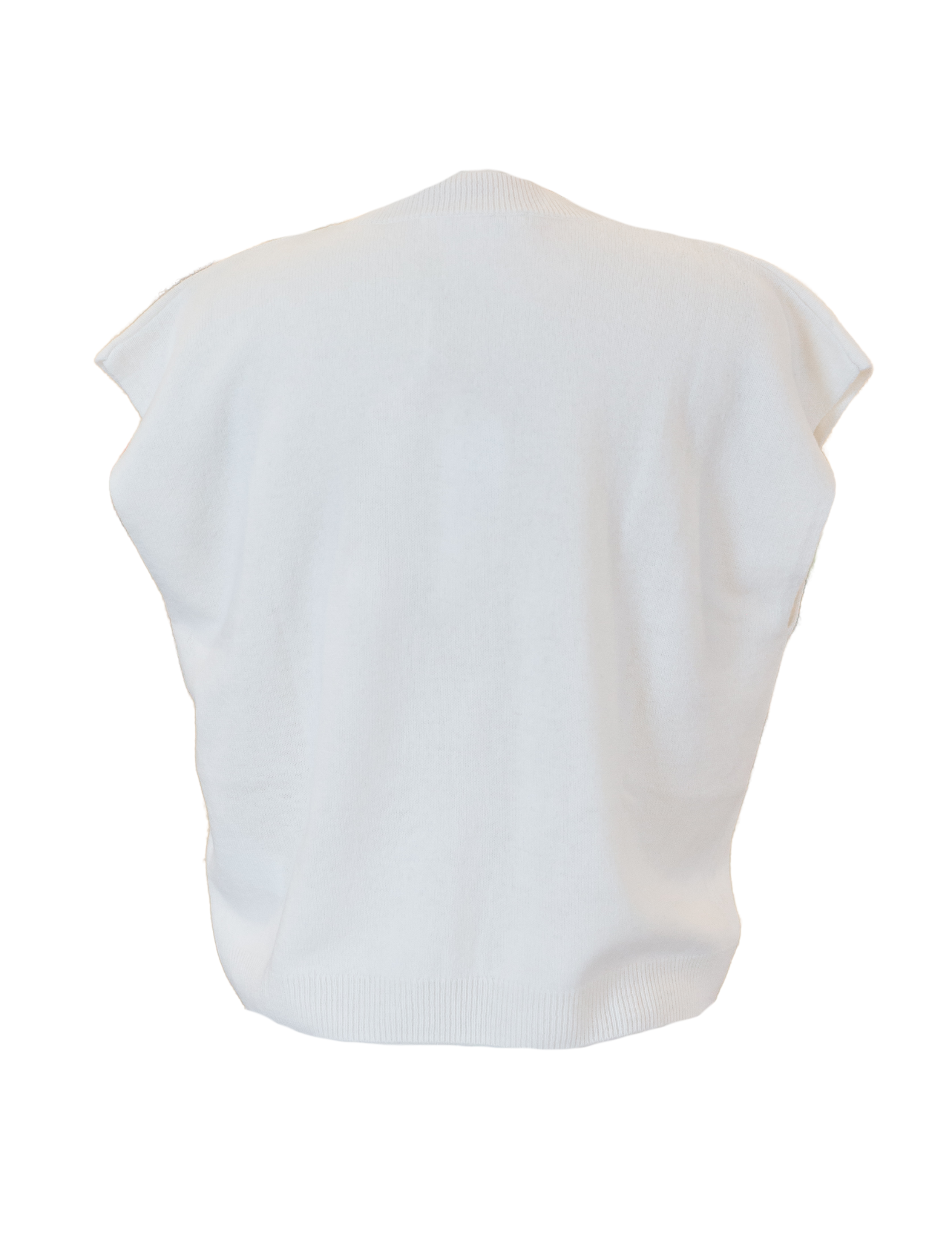 Lucca Crew Neck Tank - Organic White