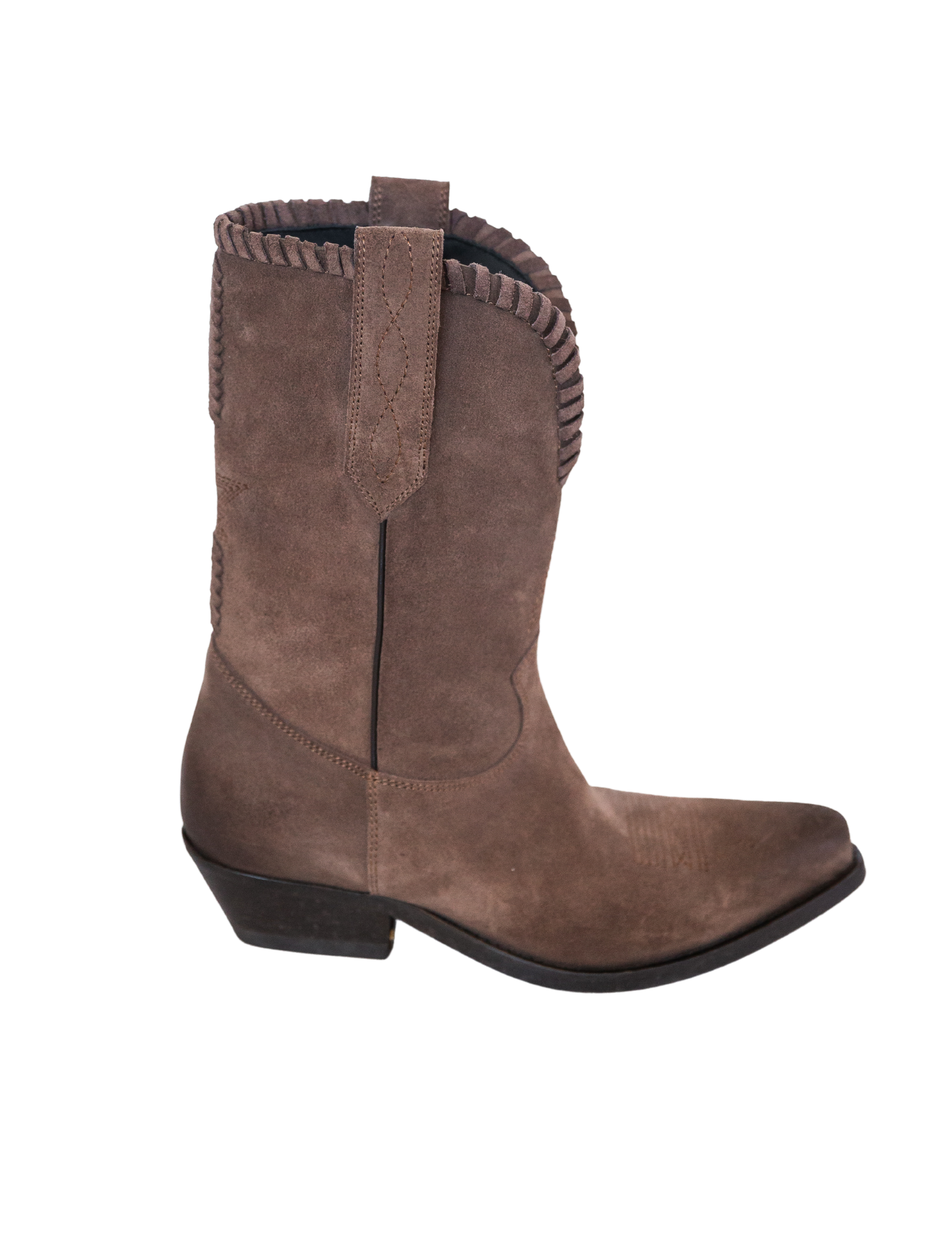 Wish Star Waxed Suede Boot - Dark Brown